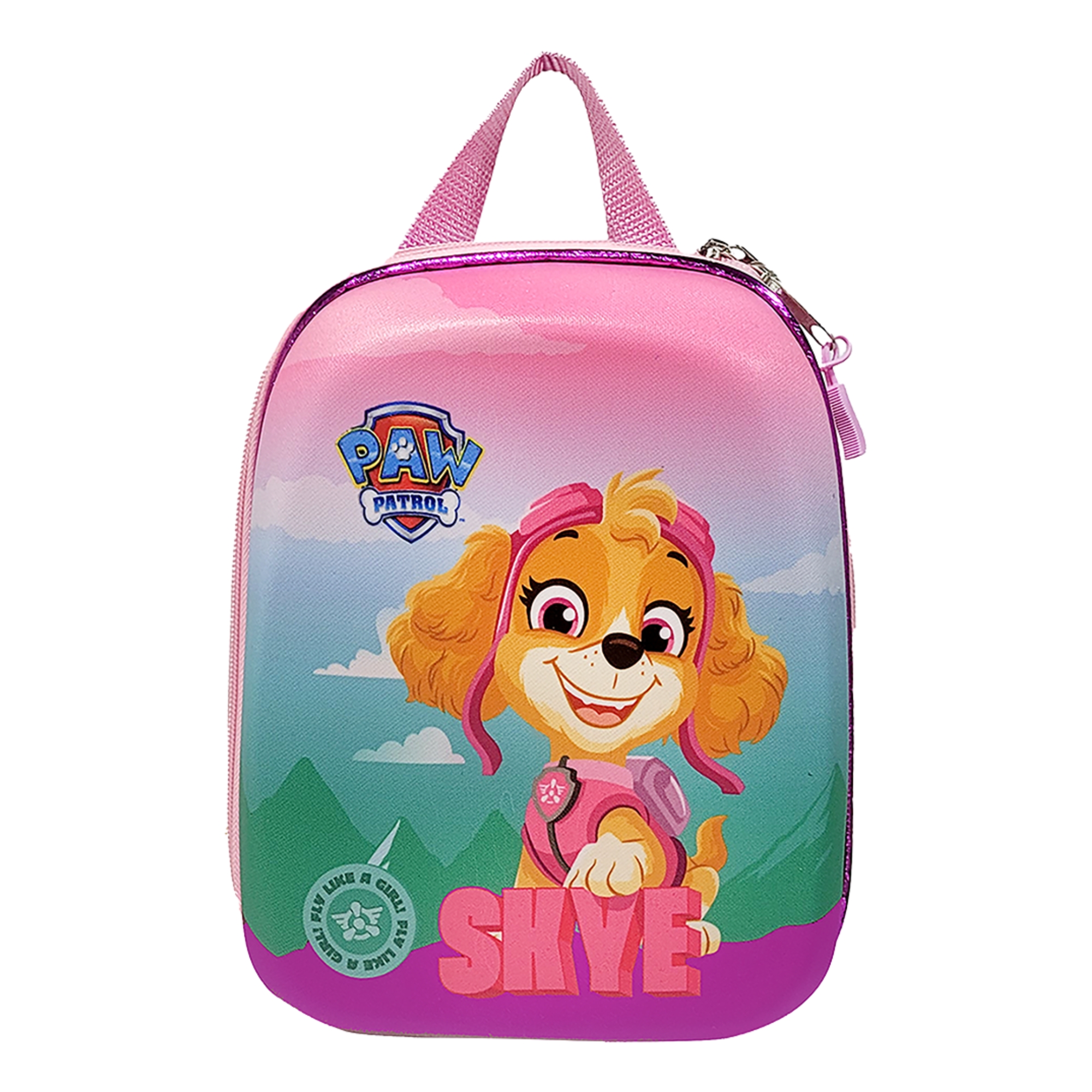 Mochila Infantil Paw Patrol Patrulha Canina Skye Nave com Alça de Costas Diplomata - 2993KX25