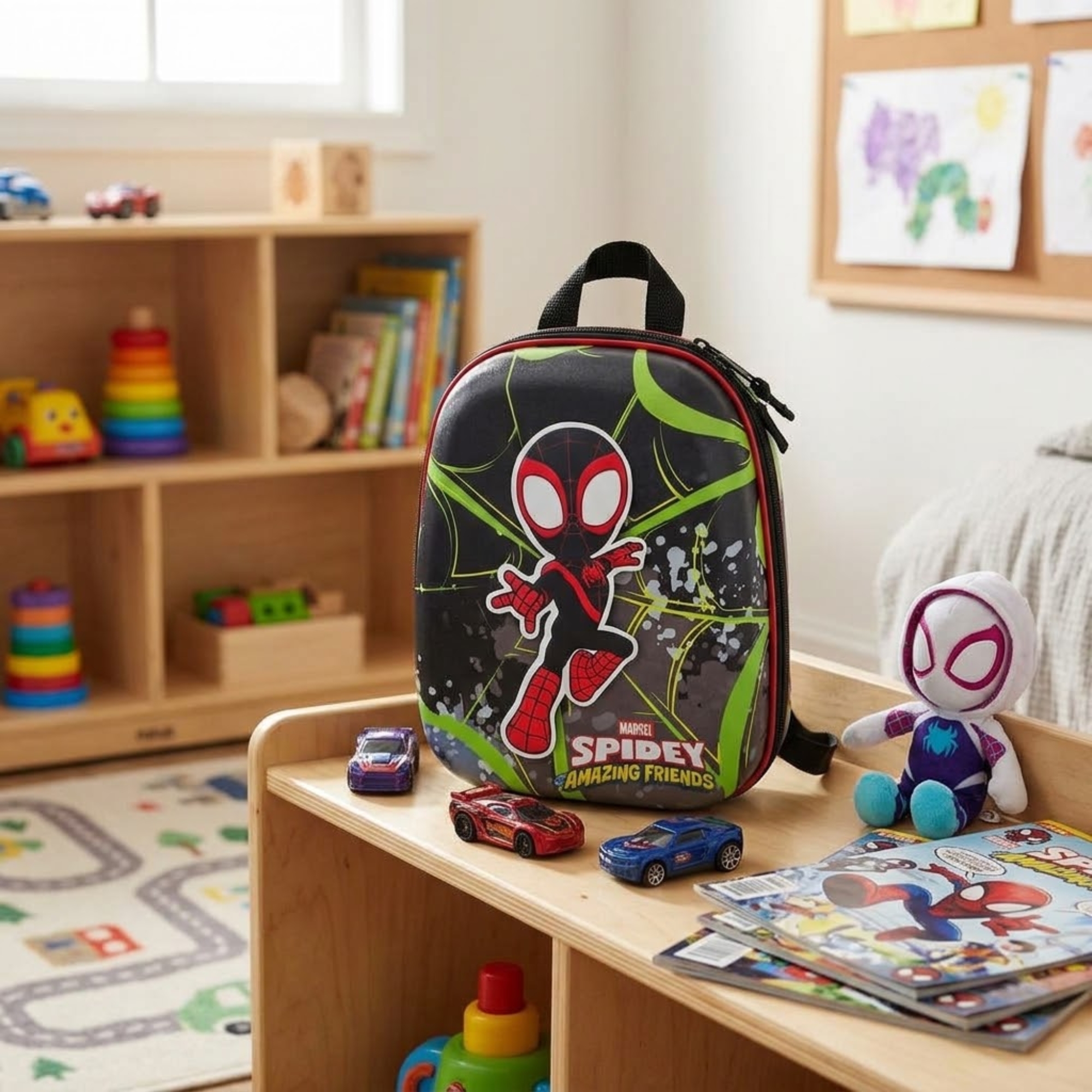 Mochila Infantil Spidey Miles com Alça de Costas Diplomata - 3801BX26