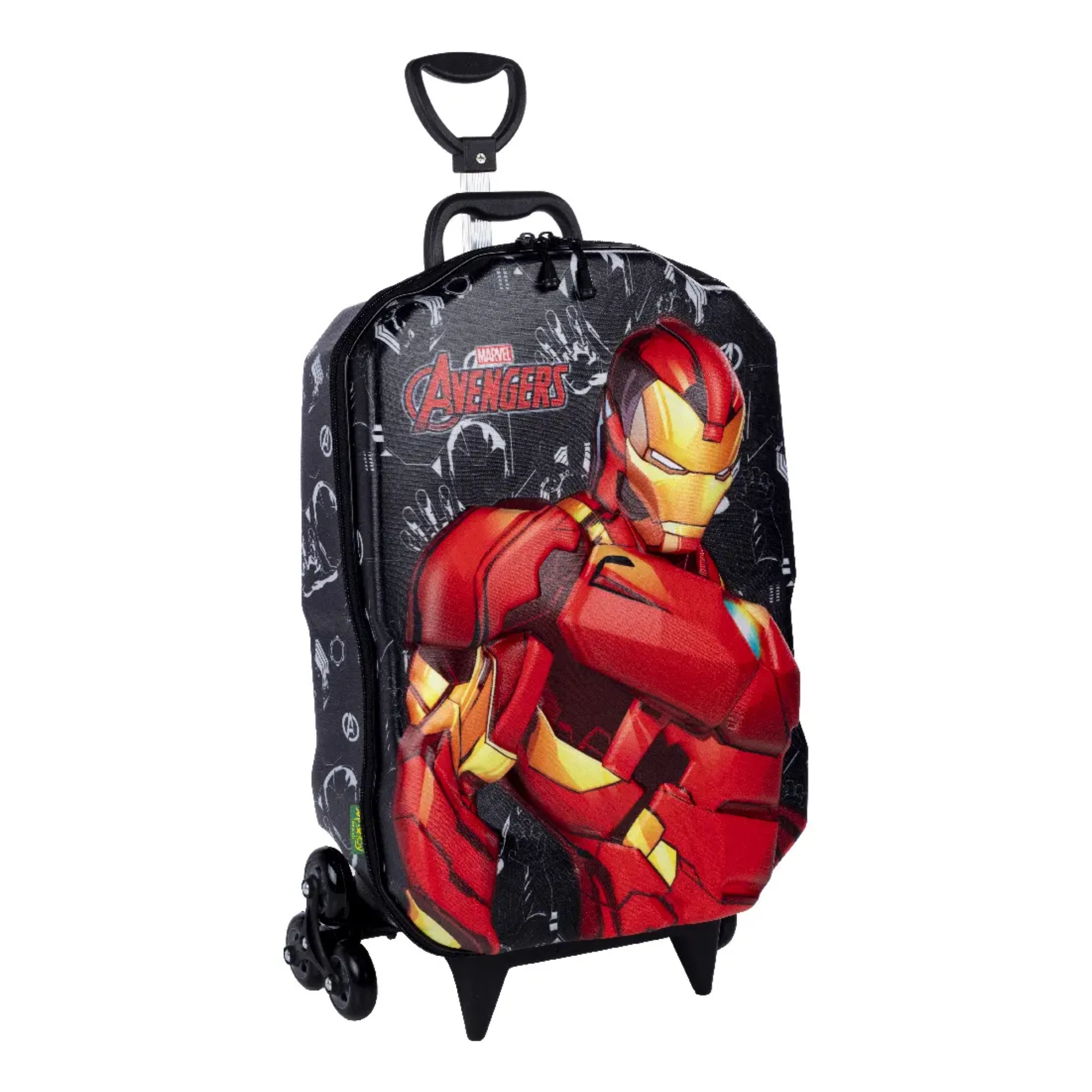 Mala Infantil Iron Man Homem de Ferro c/ Rodinhas Triplas Diplomata - 3850BM22