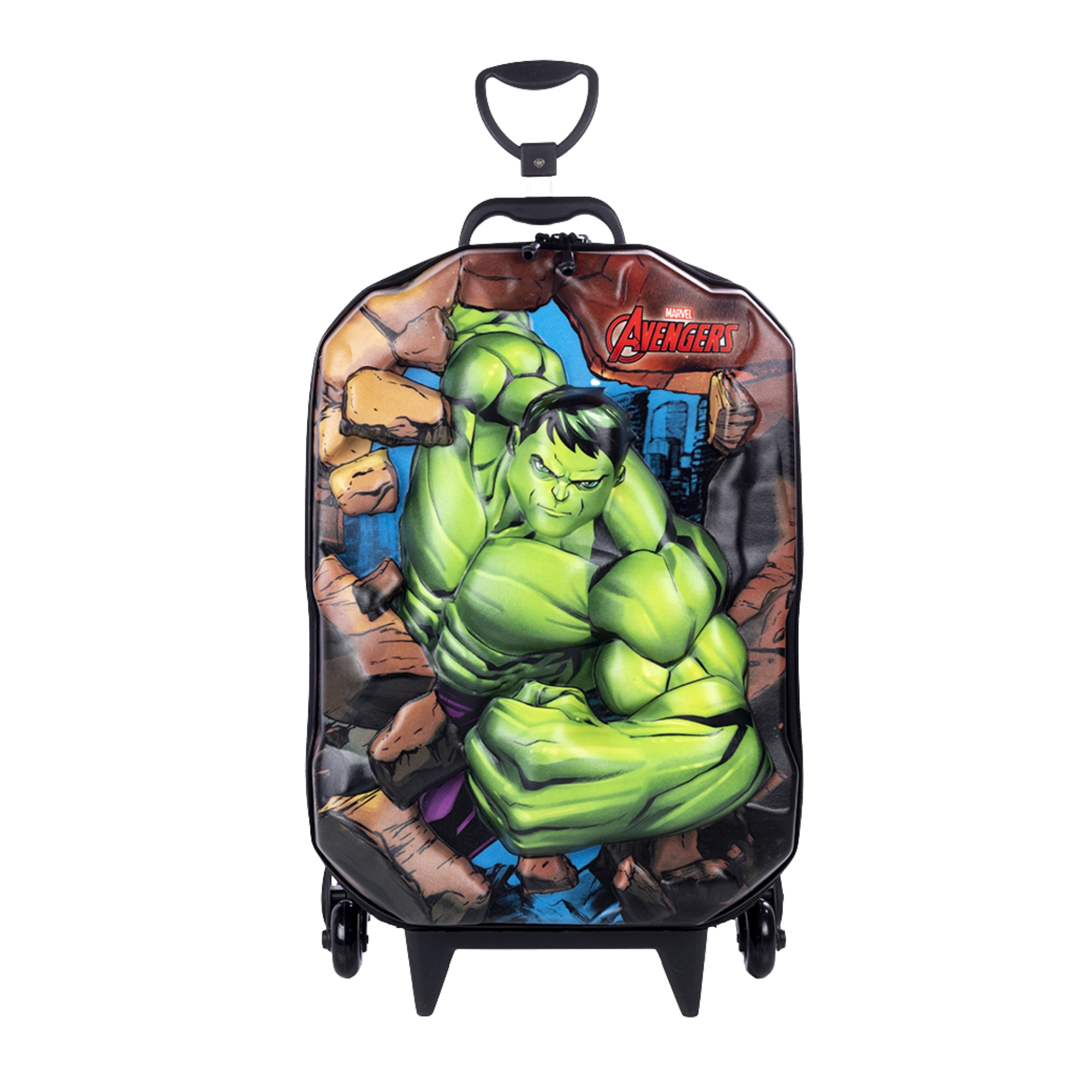 Mala Infantil Avengers Vingadores Hulk com Rodinha Tripla Diplomata - 3850CM22
