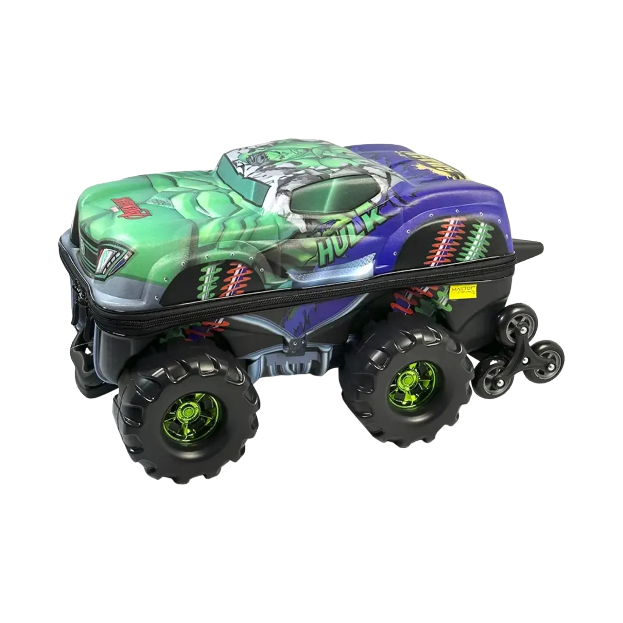 Mala Infantil Avengers Hulk Monster Trucks com Rodinha Tripla Diplomata - 3850HM24