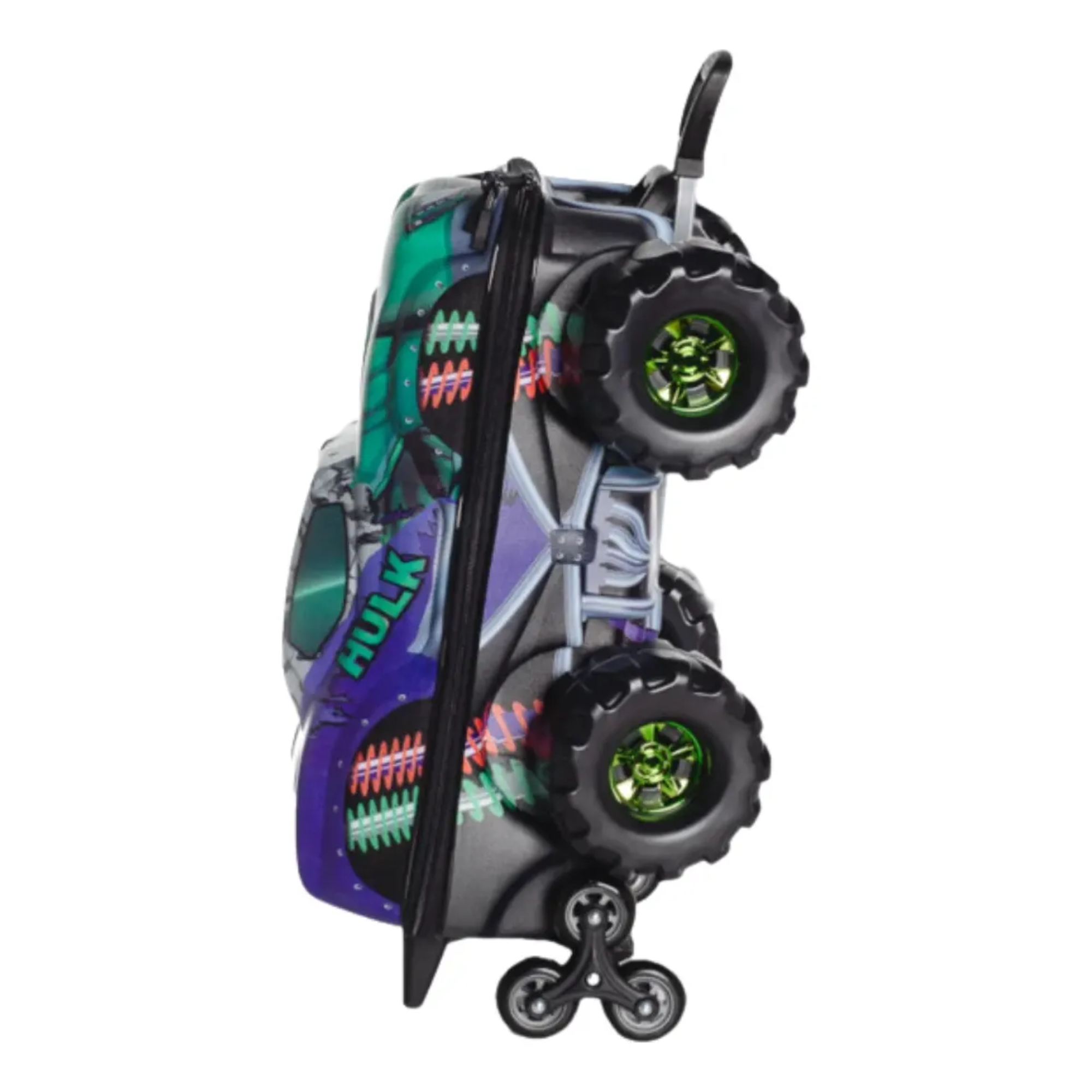 Mala Infantil Avengers Hulk Monster Trucks com Rodinha Tripla Diplomata - 3850HM24