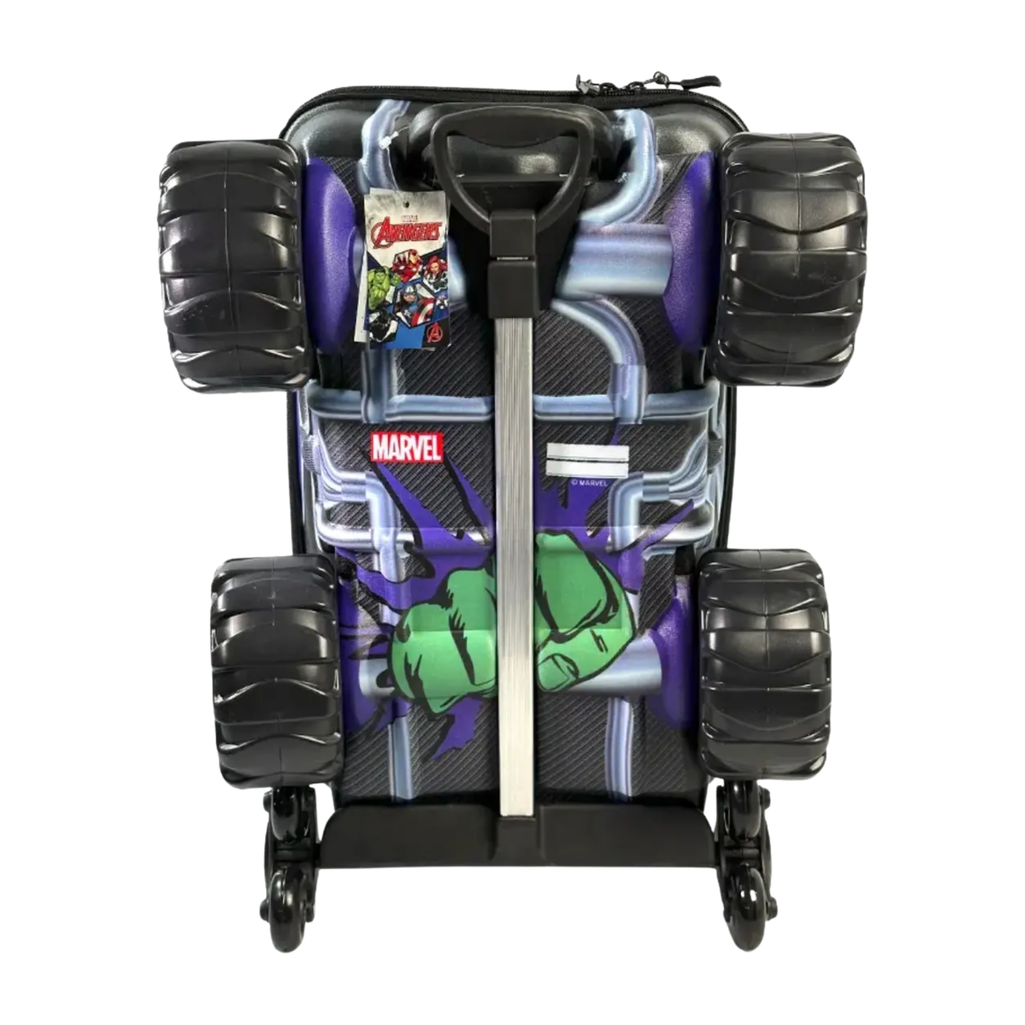 Mala Infantil Avengers Hulk Monster Trucks com Rodinha Tripla Diplomata - 3850HM24