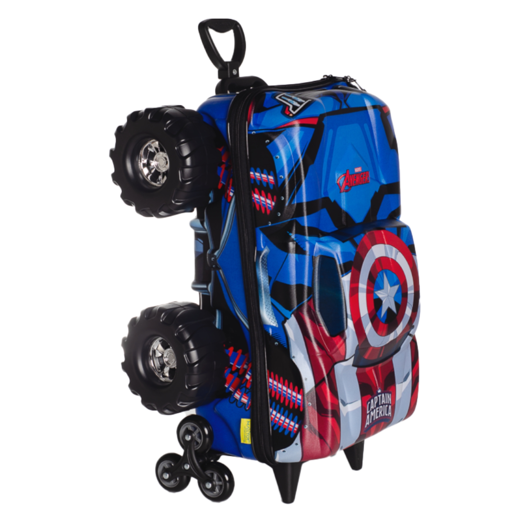 Mala Infantil Avengers Capitão América Monster Trucks com Rodinha Tripla Diplomata - 3850IM24