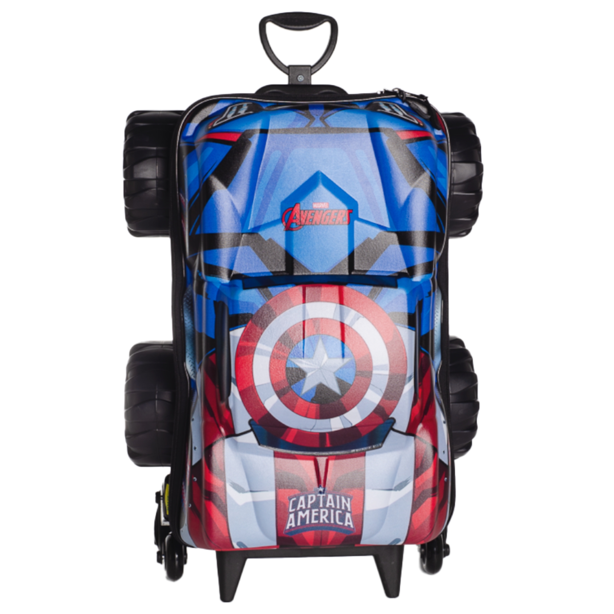 Mala Infantil Avengers Capitão América Monster Trucks com Rodinha Tripla Diplomata - 3850IM24