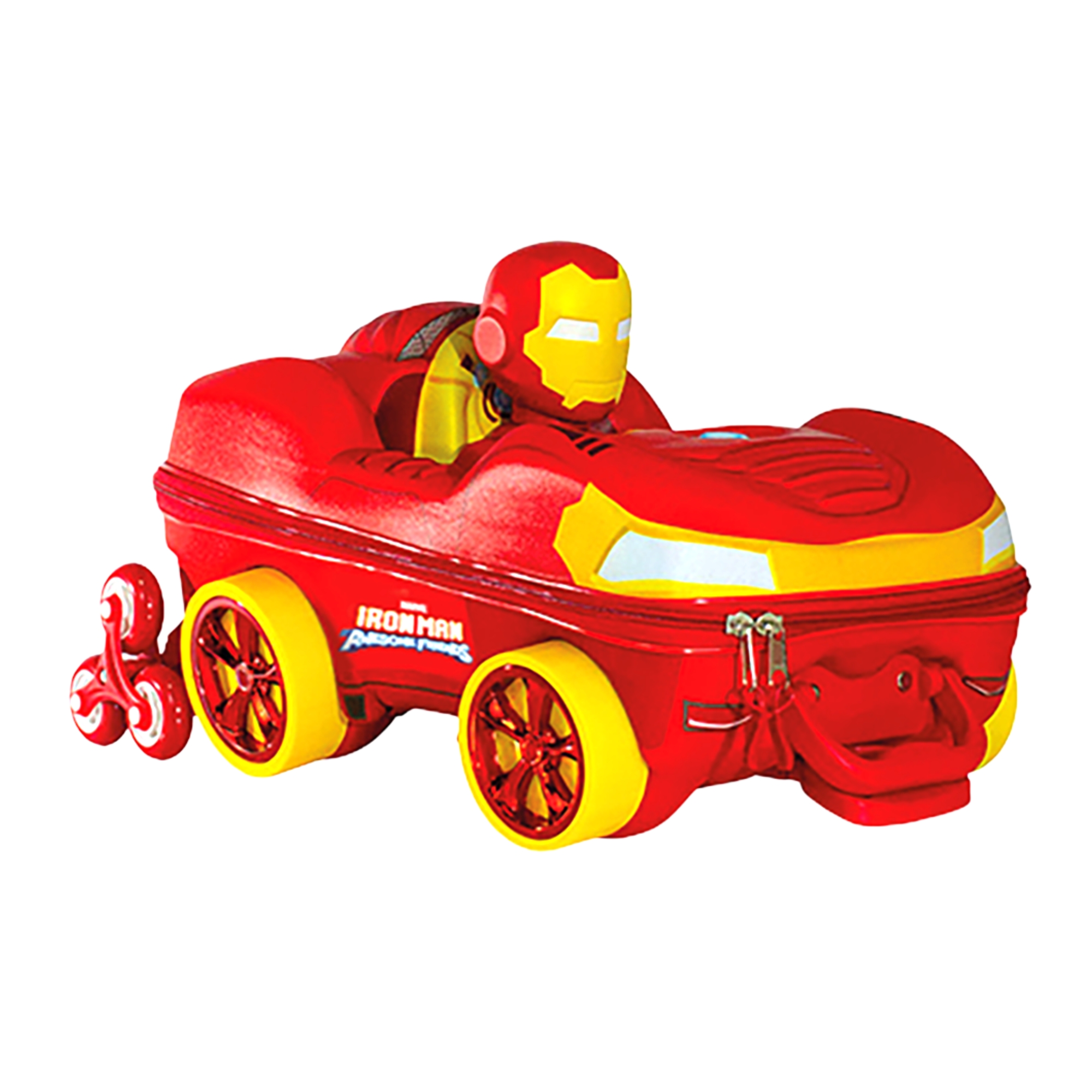 Mala Infantil Avengers Iron Man Homem de Ferro Carro c/ Rodinha Tripla Diplomata - 3850PM2