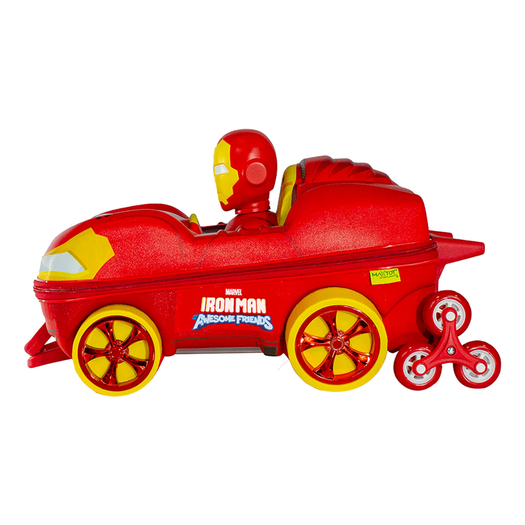 Mala Infantil Avengers Iron Man Homem de Ferro Carro c/ Rodinha Tripla Diplomata - 3850PM2