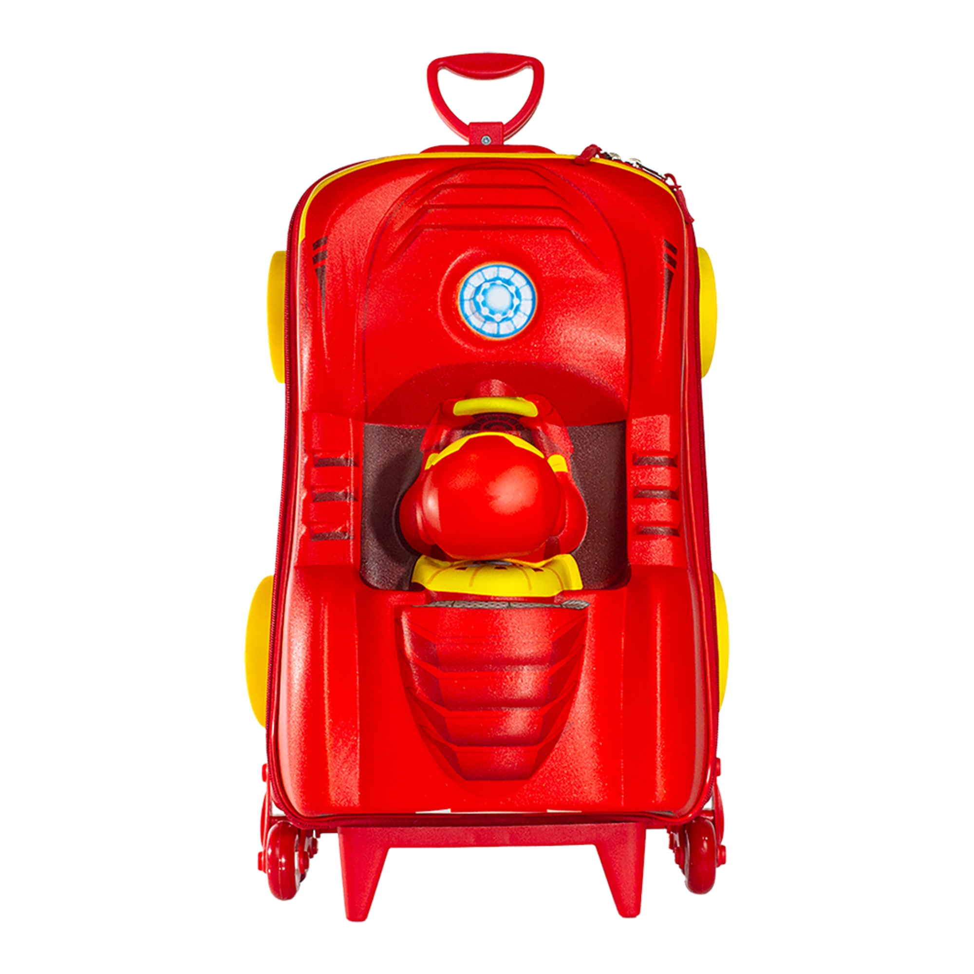 Mala Infantil Avengers Iron Man Homem de Ferro Carro c/ Rodinha Tripla Diplomata - 3850PM2