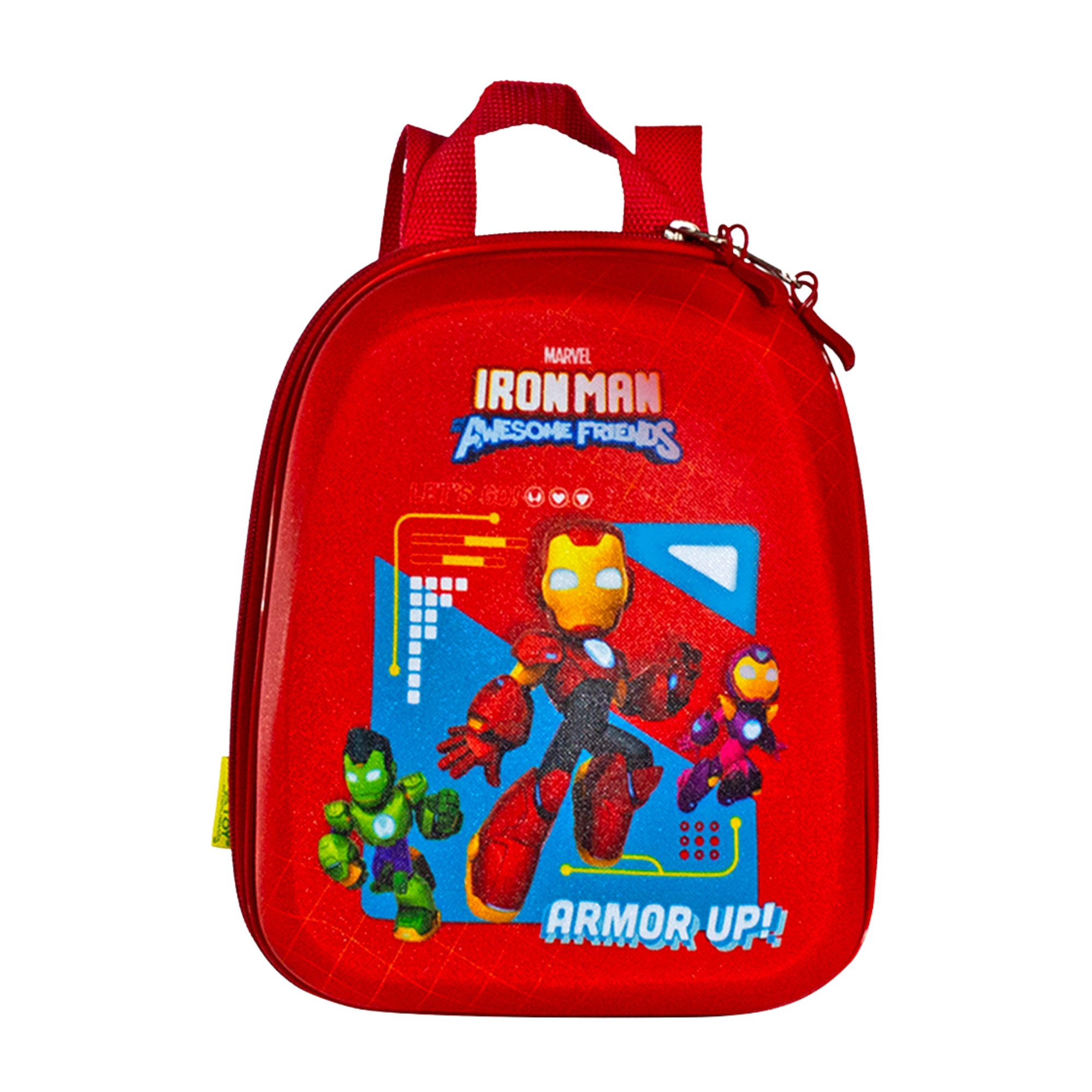 Mochila Infantil Iron Man Homem de Ferro Carro com Alça de Costas Diplomata - 3850PX25
