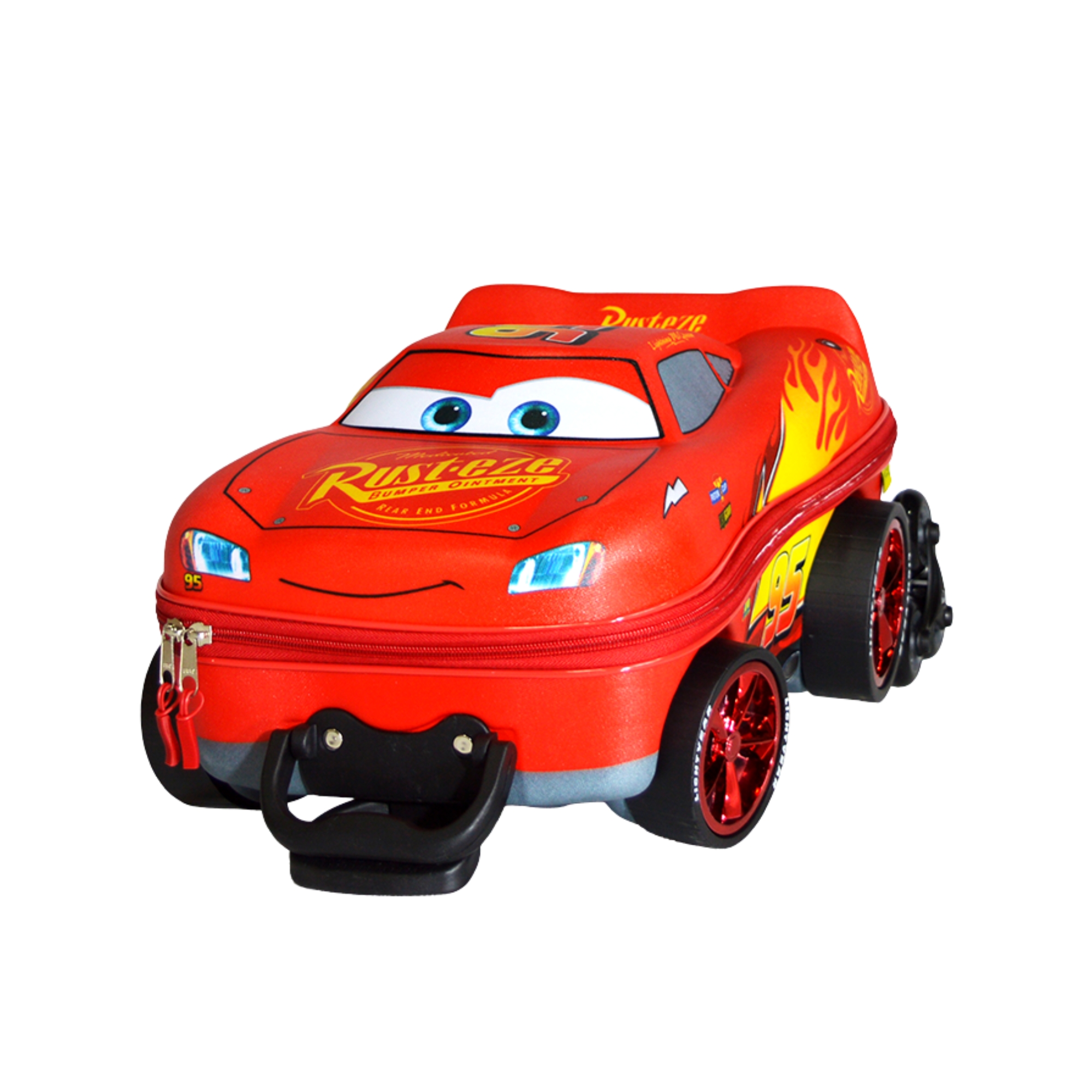 Mala Infantil Disney Carros McQueen Vermelho com Rodinha Tripla Diplomata - 3851AM22