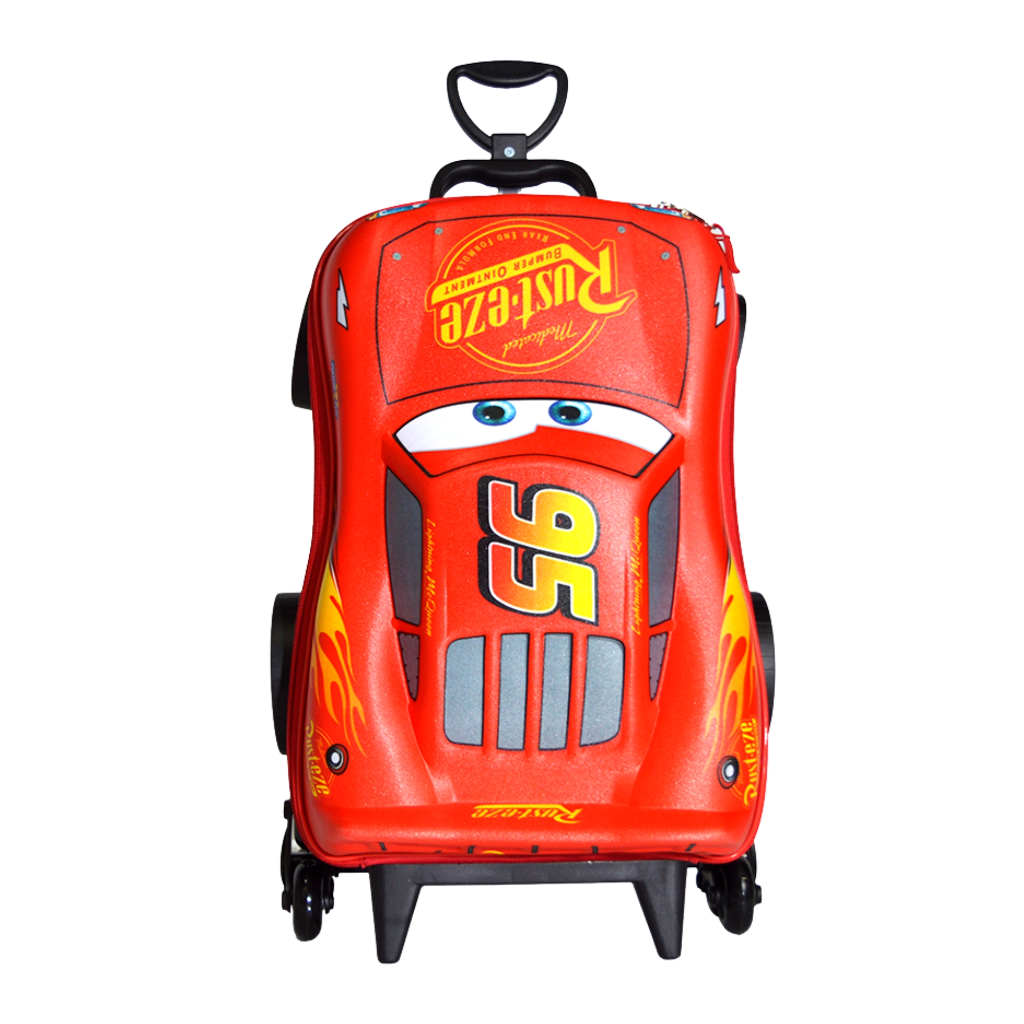 Mala Infantil Disney Carros McQueen Vermelho com Rodinha Tripla Diplomata - 3851AM22