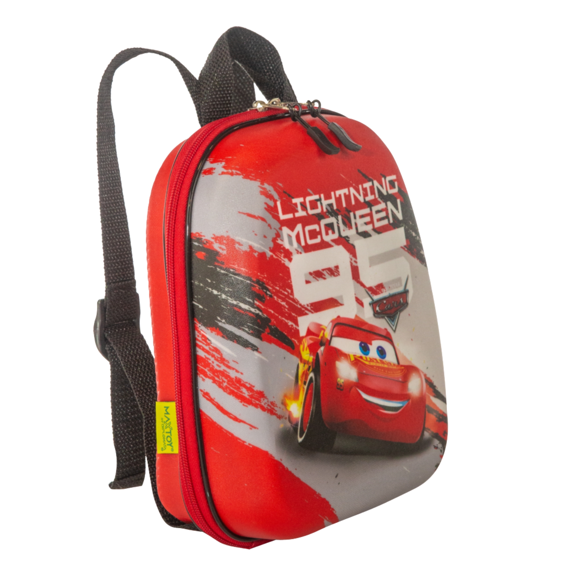 Mochila Infantil Disney Carros - Cars McQueen Maxtoy Diplomata com Alça de Costas