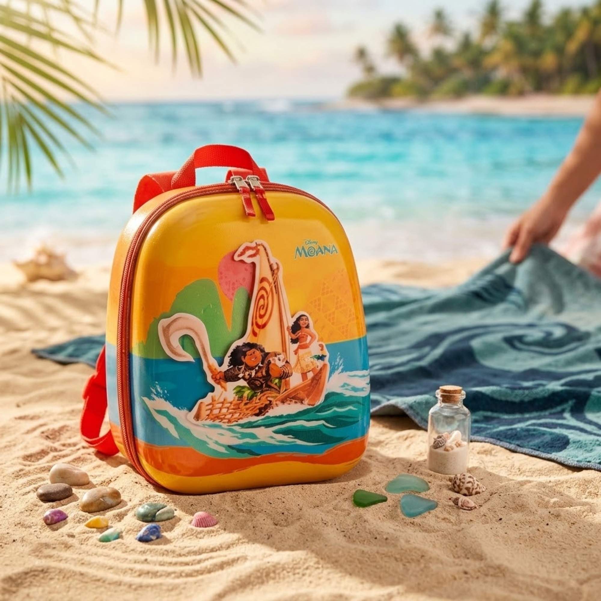 Mochila Infantil Princesa Moana com Alça de Costas Diplomata - 3855DX26