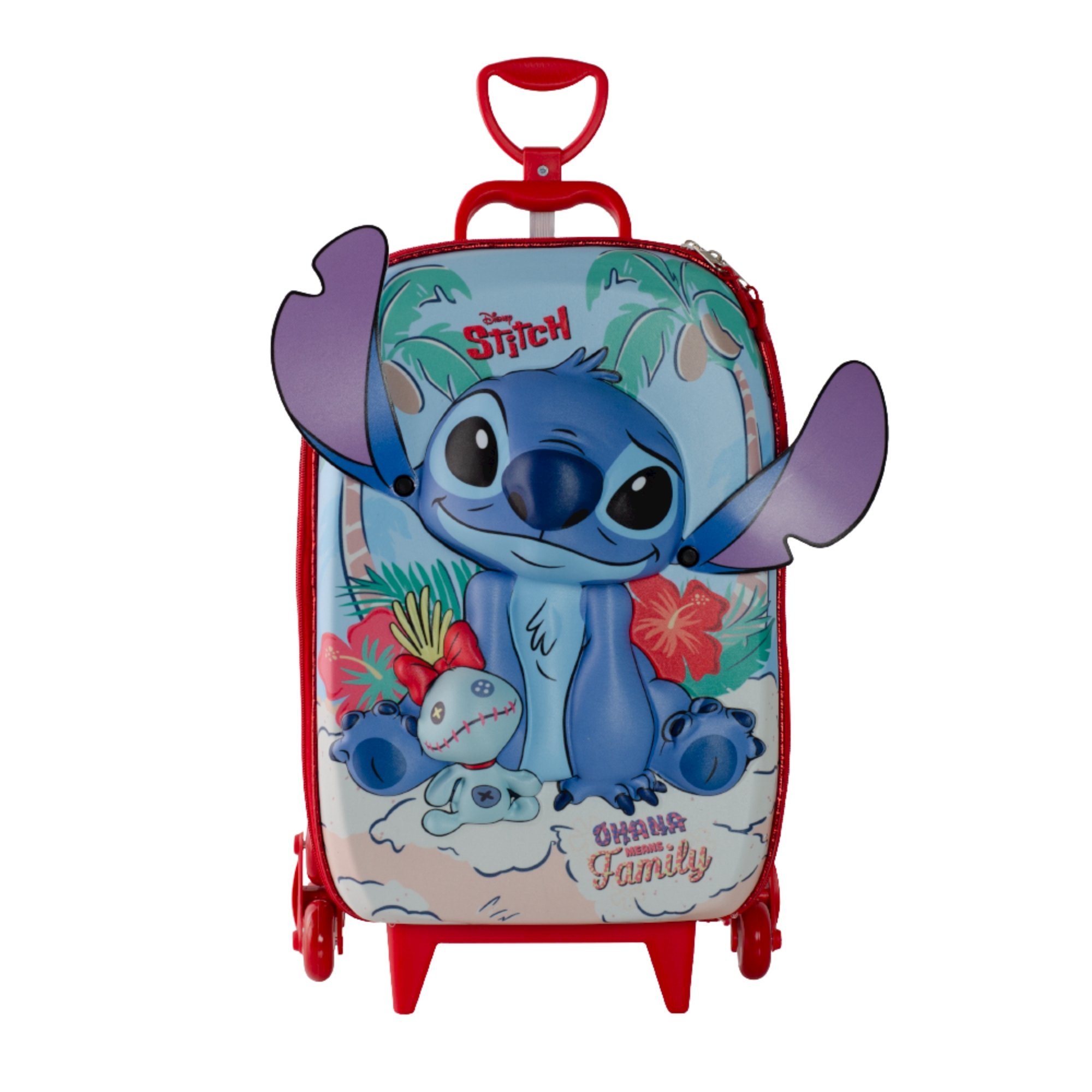 Mala Infantil Stitch Praia c/ Rodinhas 360º Diplomata - 3857AM24