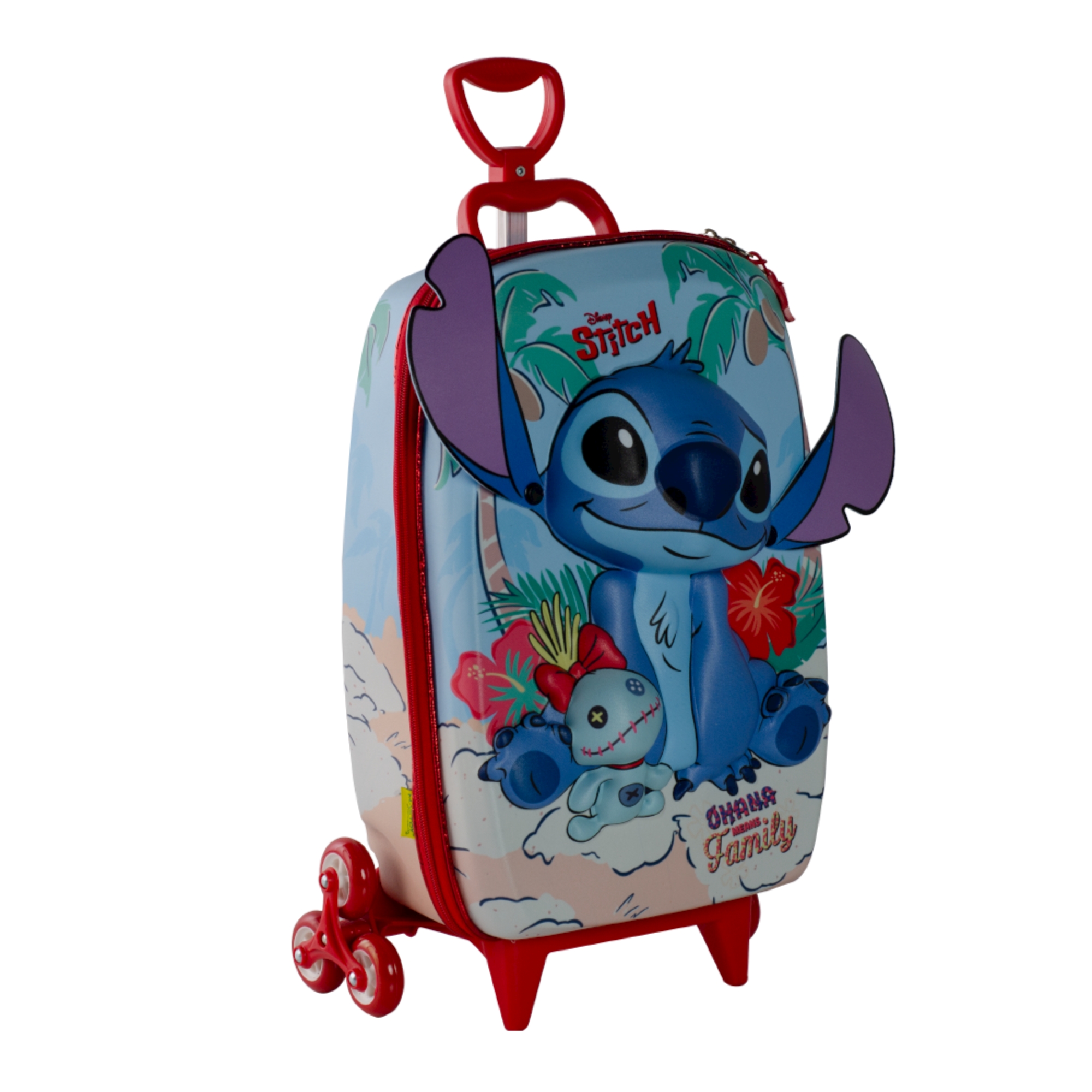 Mala Infantil Stitch Praia c/ Rodinhas 360º Diplomata - 3857AM24