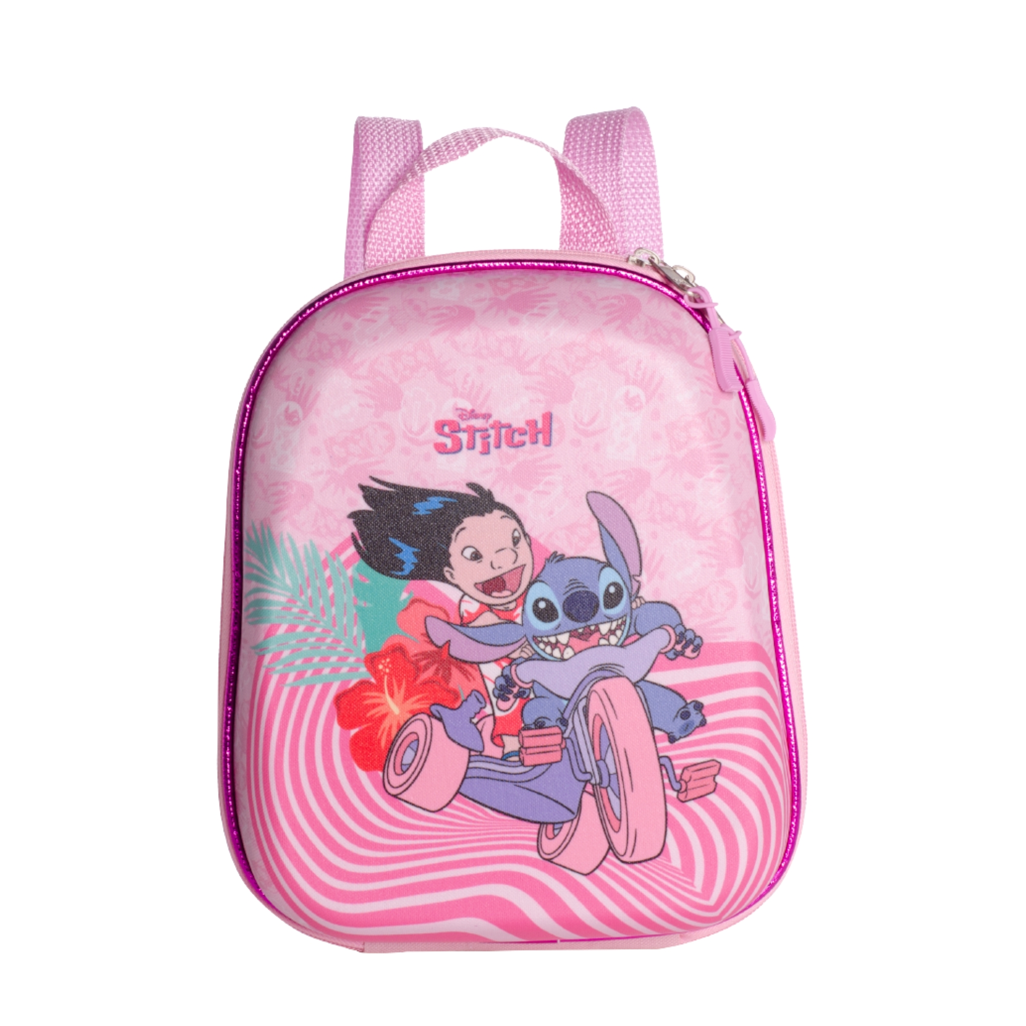 Mochila Infantil Stitch Rosa Diplomata - 3857BX24