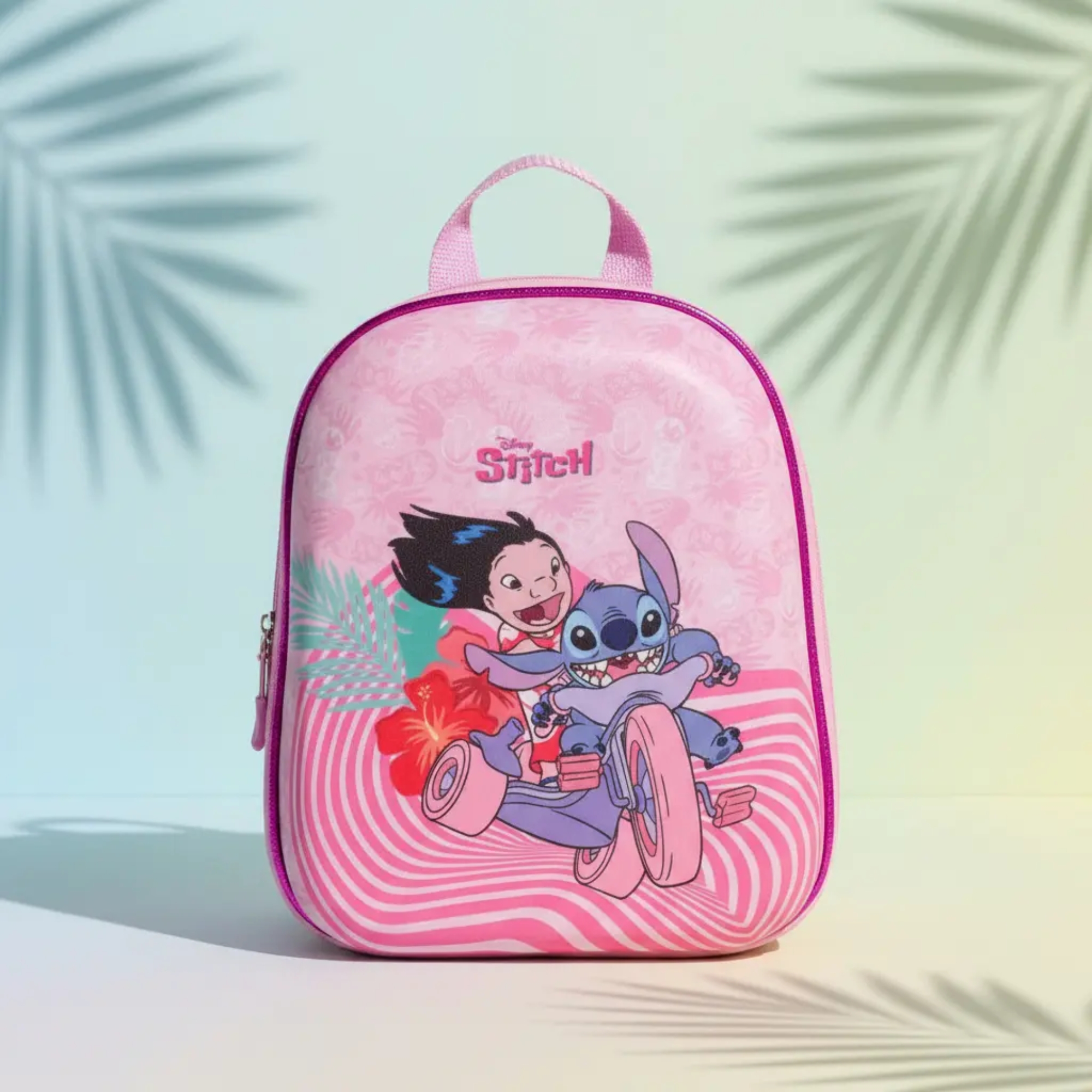 Mochila Infantil Stitch Rosa Diplomata - 3857BX24