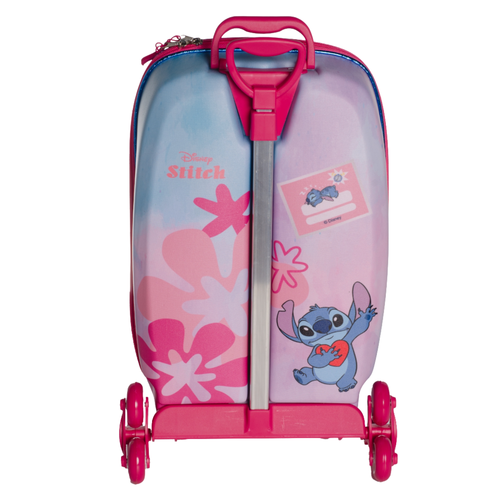 Mala Infantil c/ Rodinhas Stitch e Angel Diplomata - 3857DM24