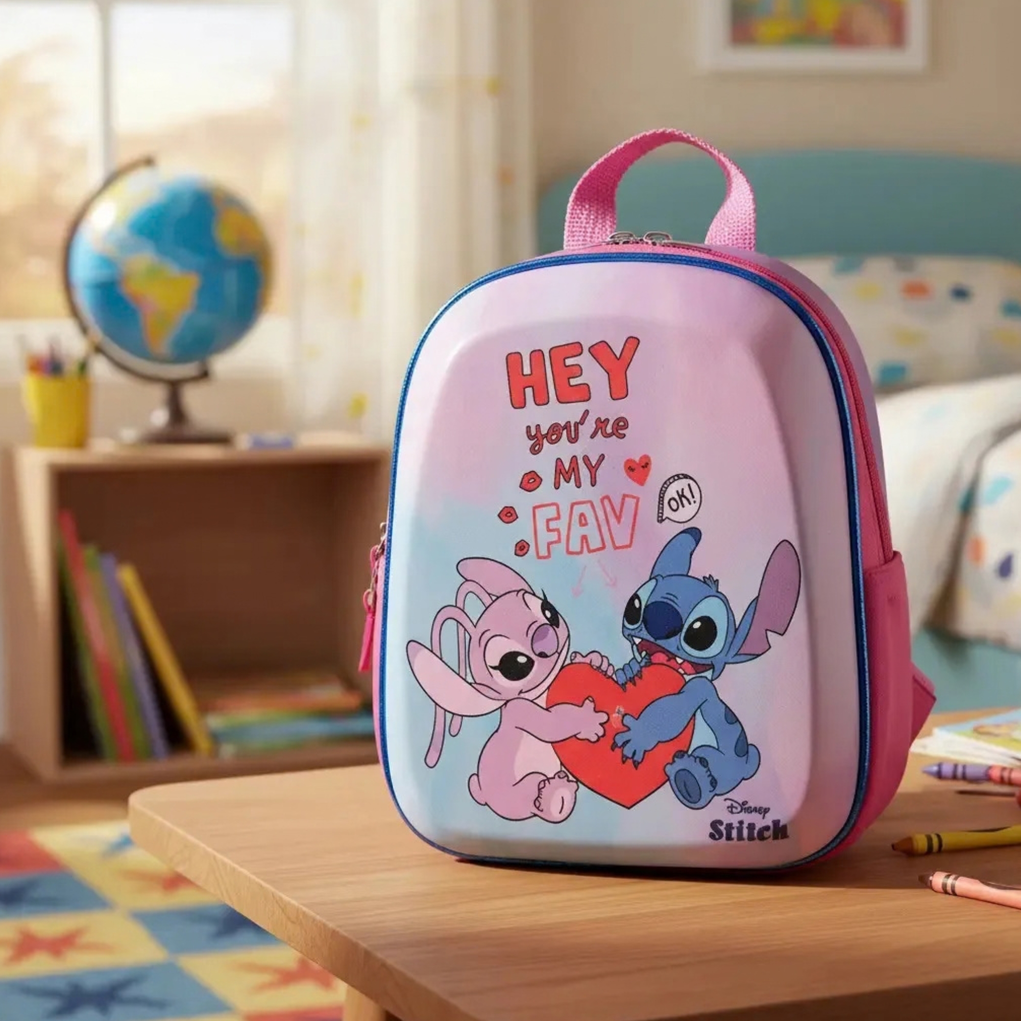 Mochila Infantil Stitch e Angel Diplomata - 3857DX24