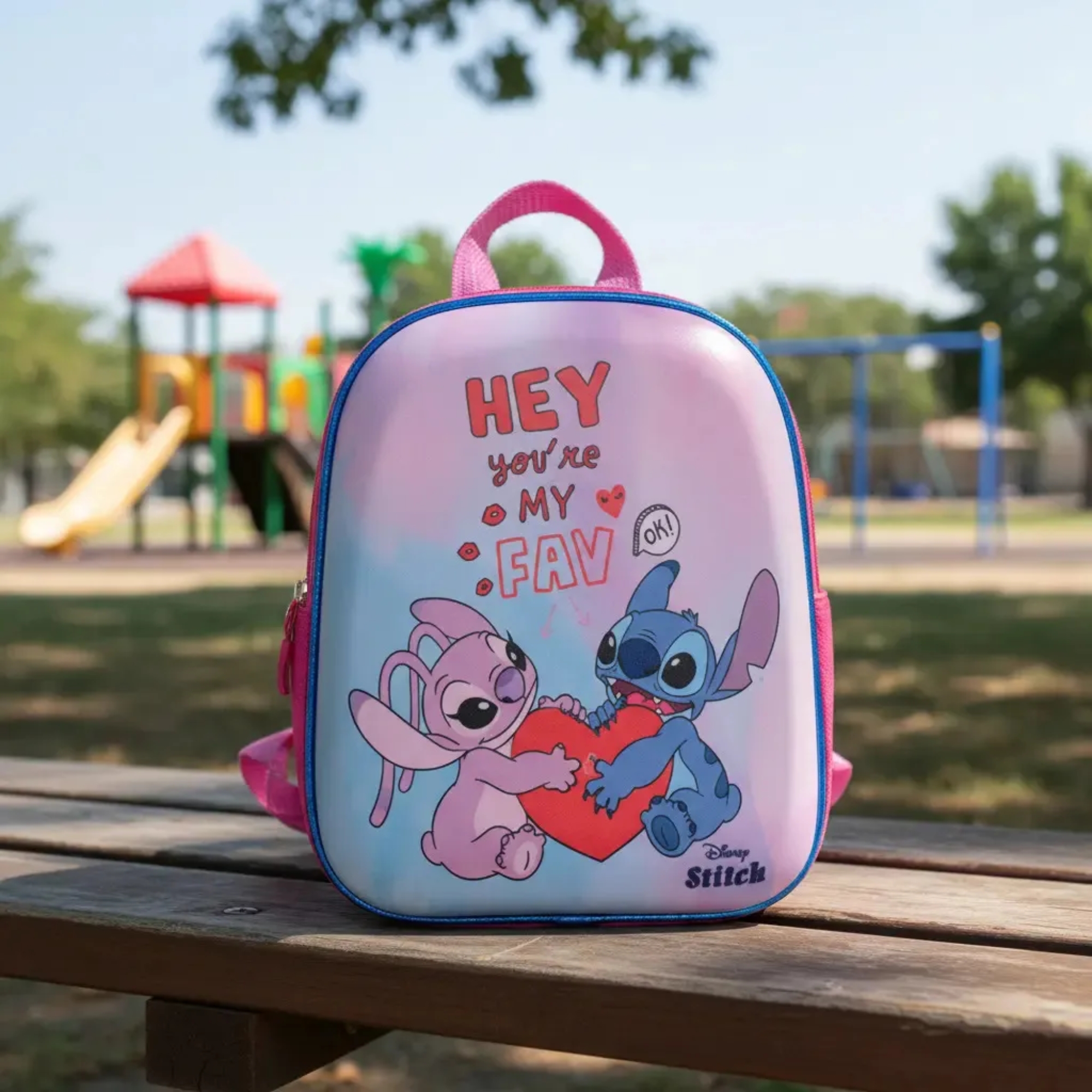 Mochila Infantil Stitch e Angel Diplomata - 3857DX24