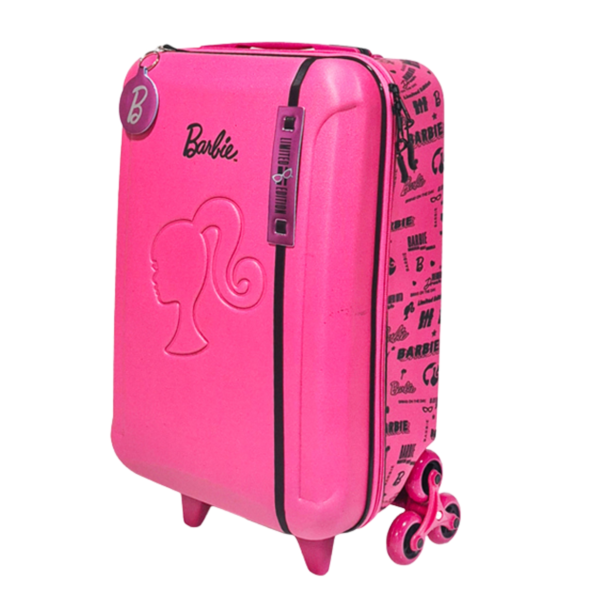 Mala Barbie Pink Style c/ Rodinhas Triplas Diplomata - 4020M26