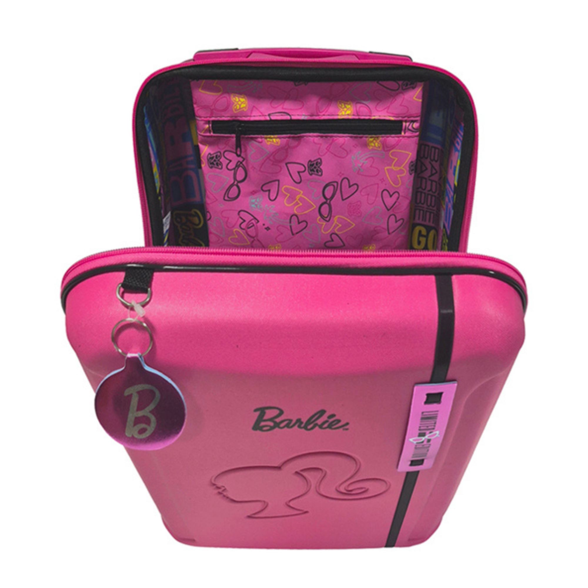 Mala Barbie Pink Style c/ Rodinhas Triplas Diplomata - 4020M26