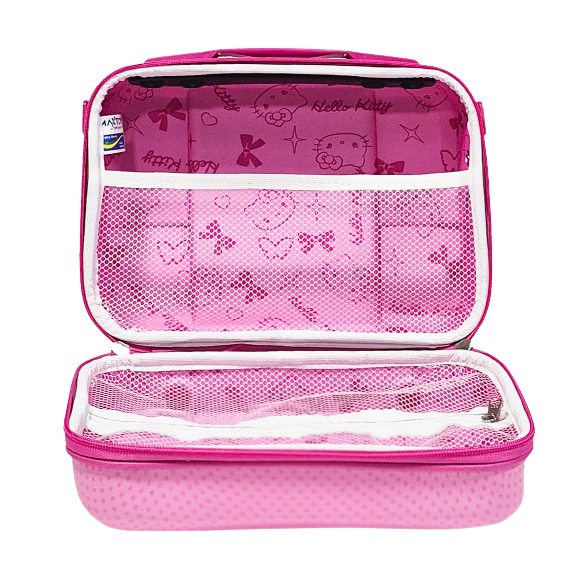 Frasqueira Hello Kitty Poá Rosa Diplomata - 4070F26