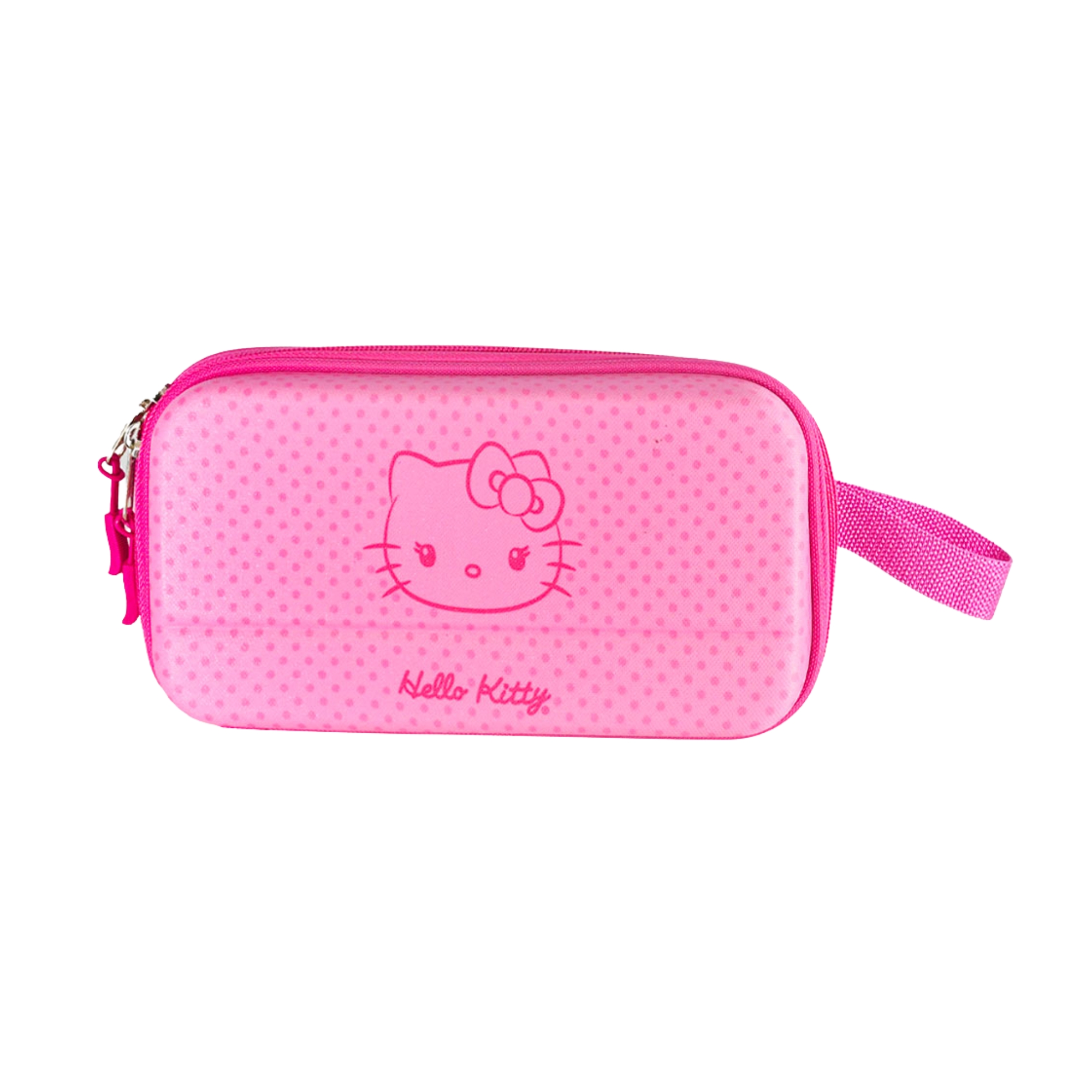 Necessaire Hello Kitty Poá Rosa Diplomata - 4070N26