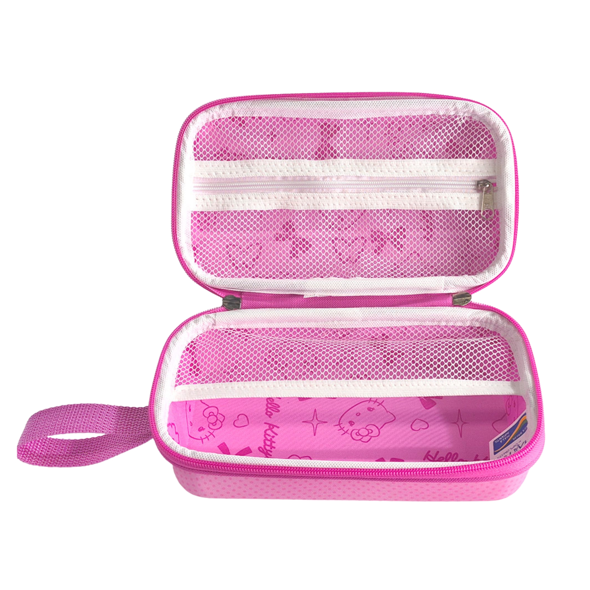 Necessaire Hello Kitty Poá Rosa Diplomata - 4070N26