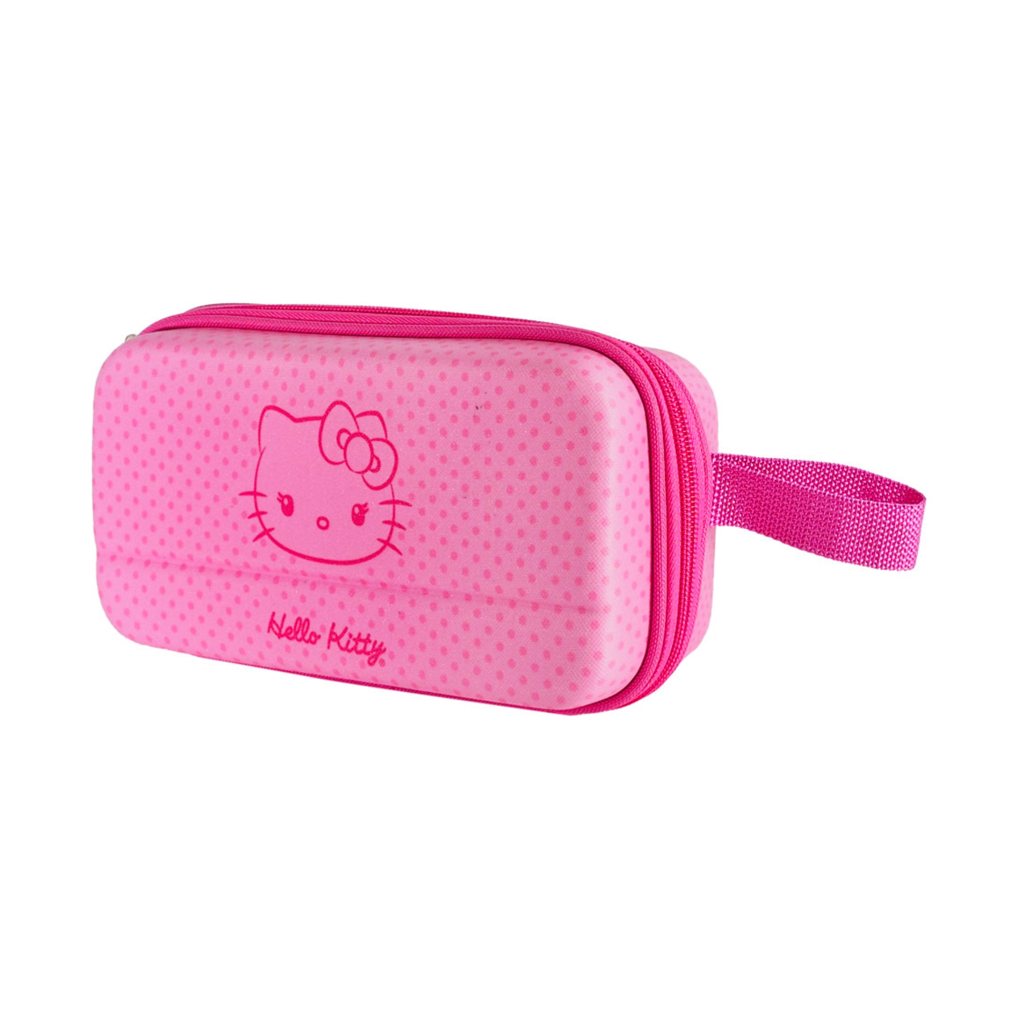 Necessaire Hello Kitty Poá Rosa Diplomata - 4070N26