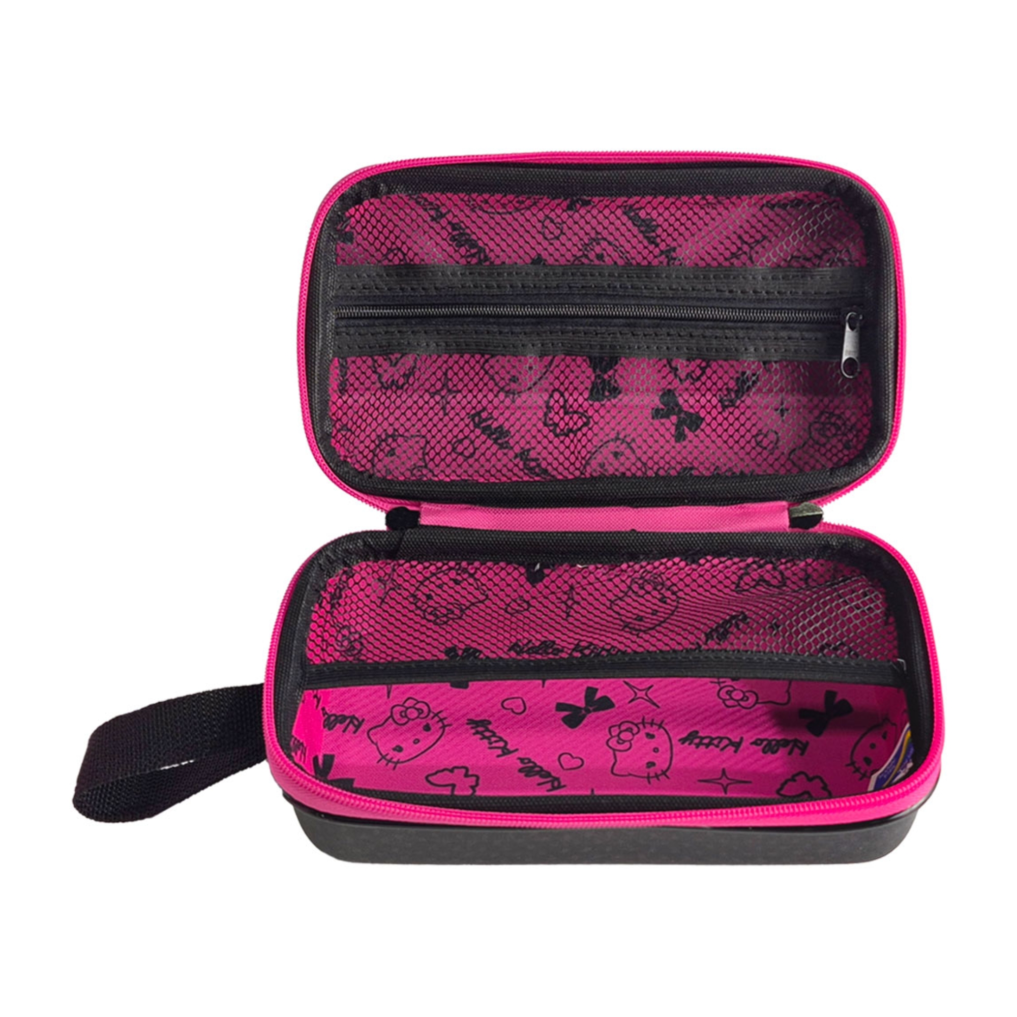 Necessaire Hello Kitty Poá cor Preta Diplomata - 4071N26