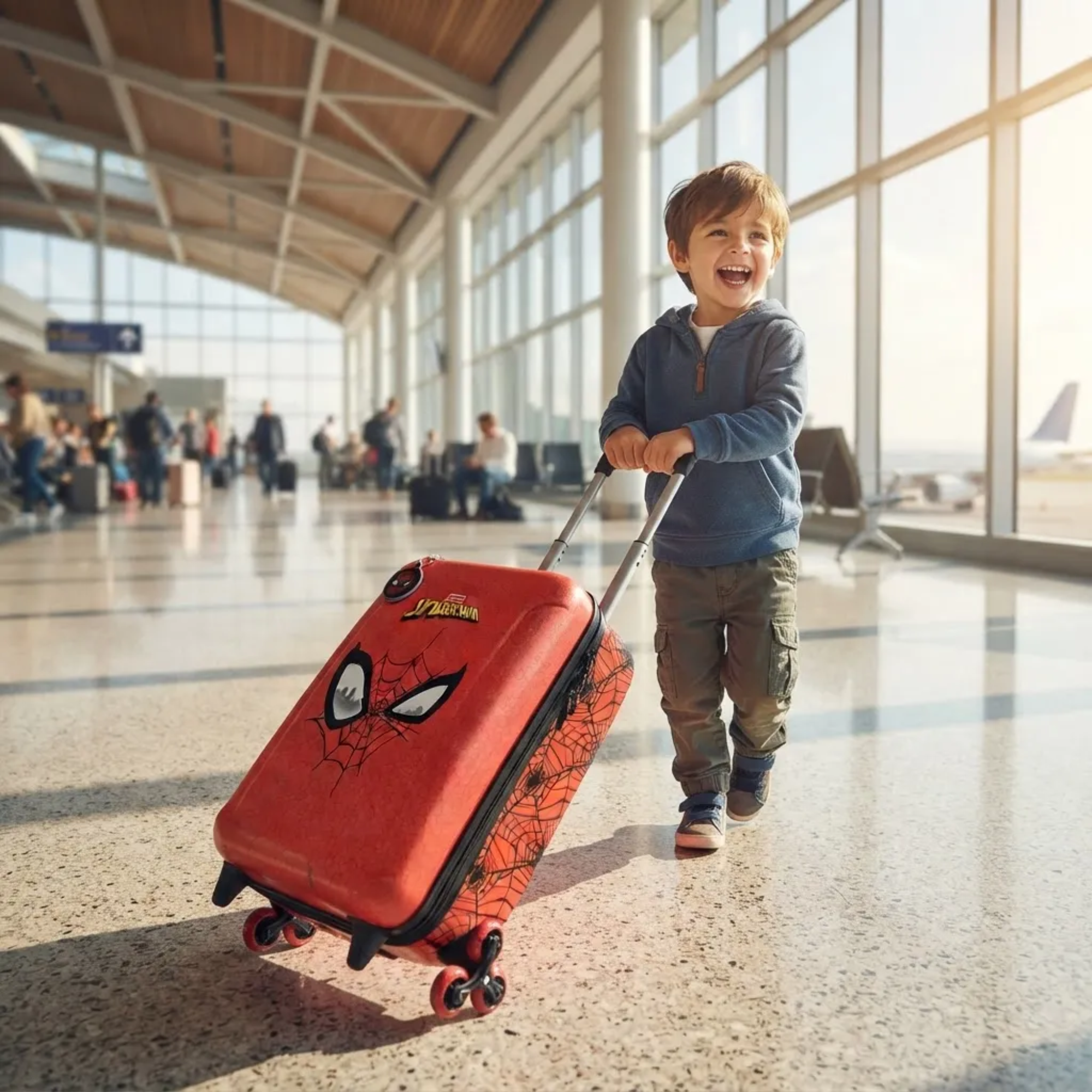 Mala de Viagem Infantil Spider-Man Peter com Rodinhas Diplomata - 4120M26