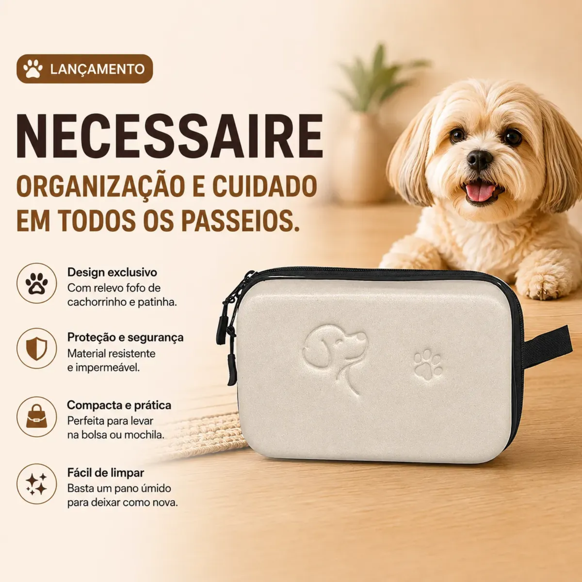Necessaire Organizadora para Acessórios do Pet Diplomata - 4500N26