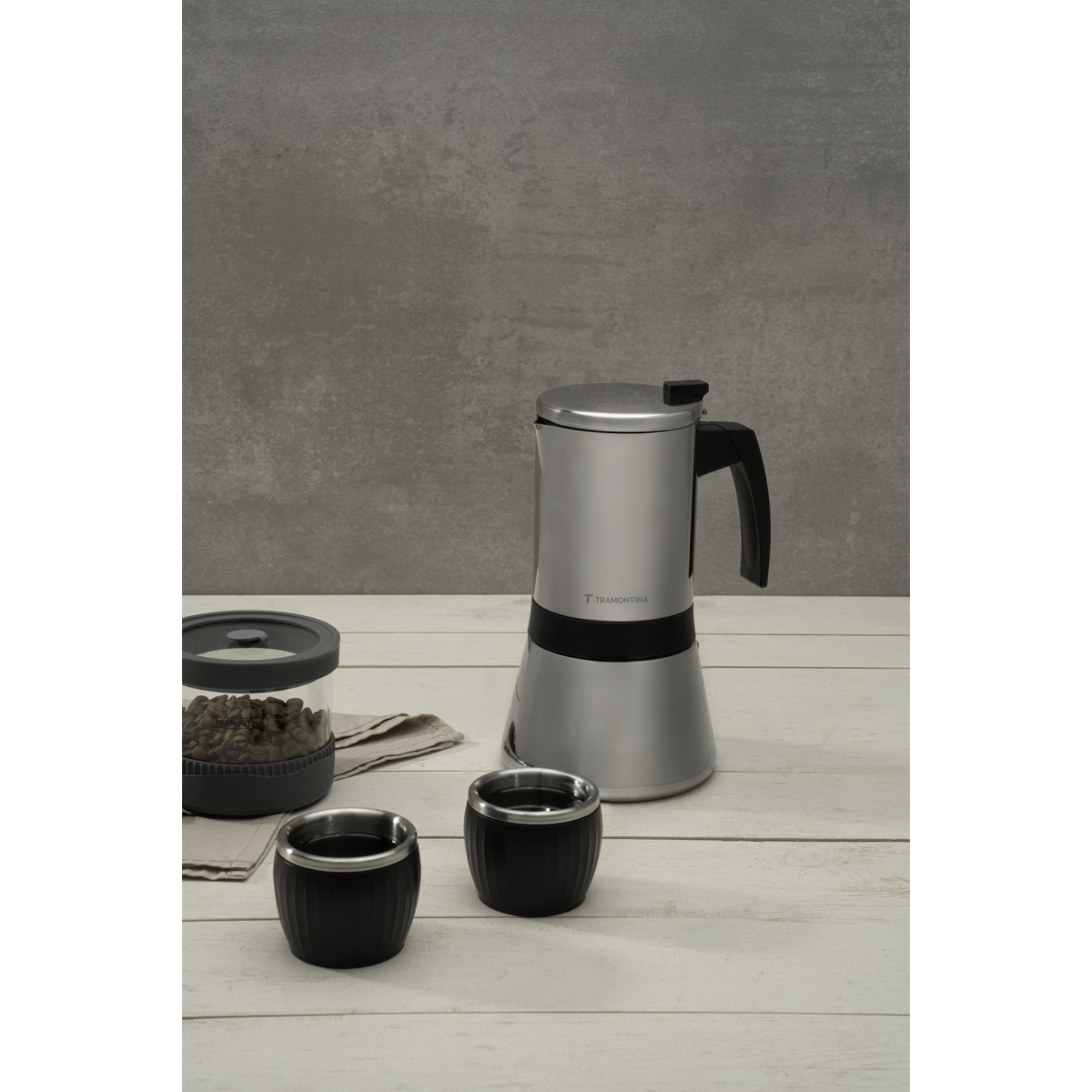 Cafeteira Italiana Espresso 600ml em Aço Inox Tramontina - 61768050