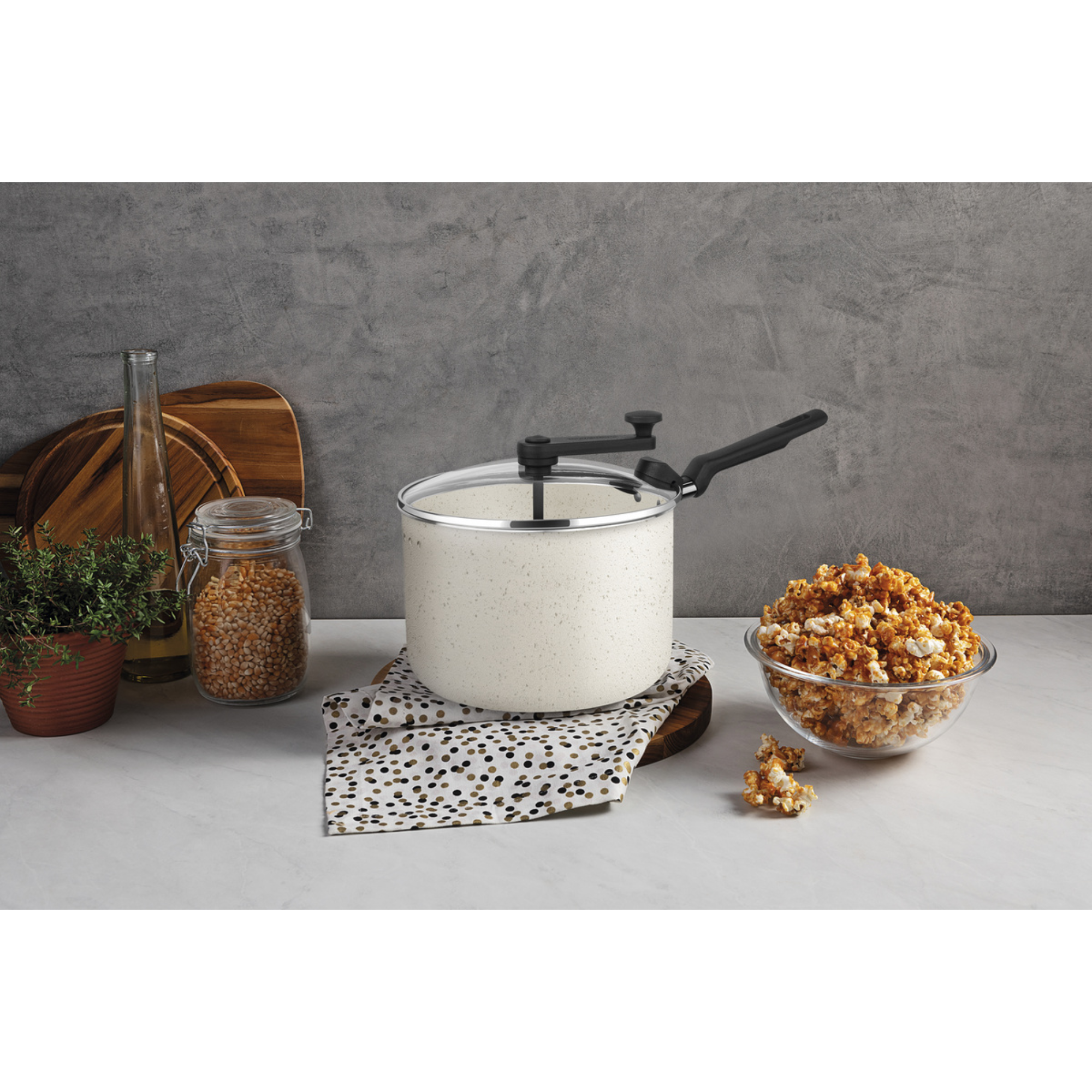 Pipoqueira Loreto 20cm 3,5L Bege Starflon Max Tramontina - 27805363