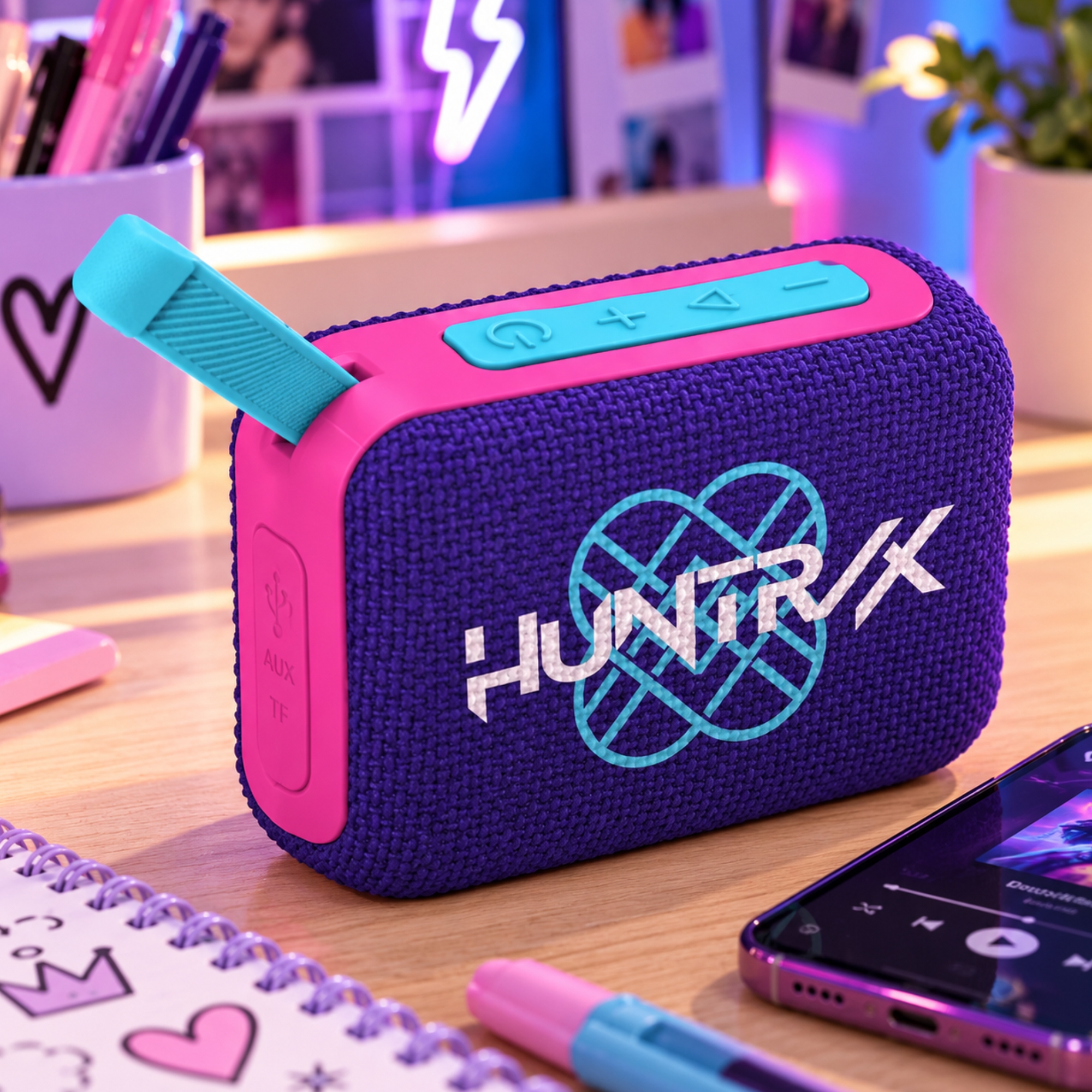 Caixa de Som Bluetooth Speaker Portátil KPop Demon Hunters Candide - 78076
