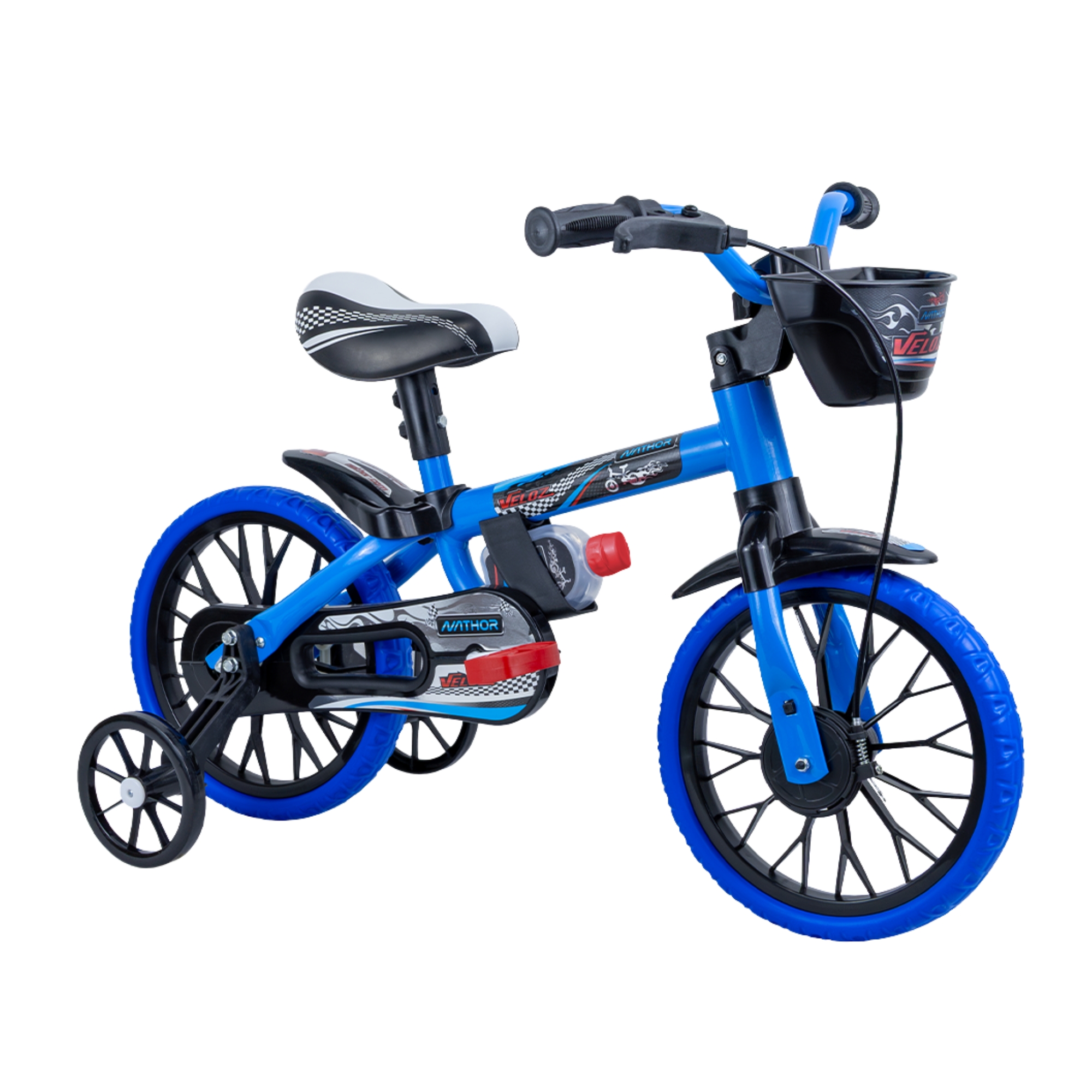 Bicicleta Infantil Aro 12 Veloz 2026 com Rodinhas Nathor - 108001000002