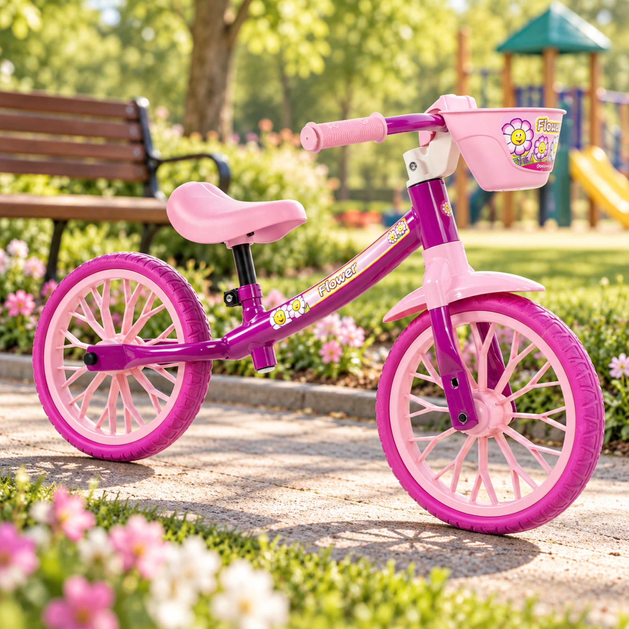 Bicicleta Balance Bike Flower Nathor - 108061000001
