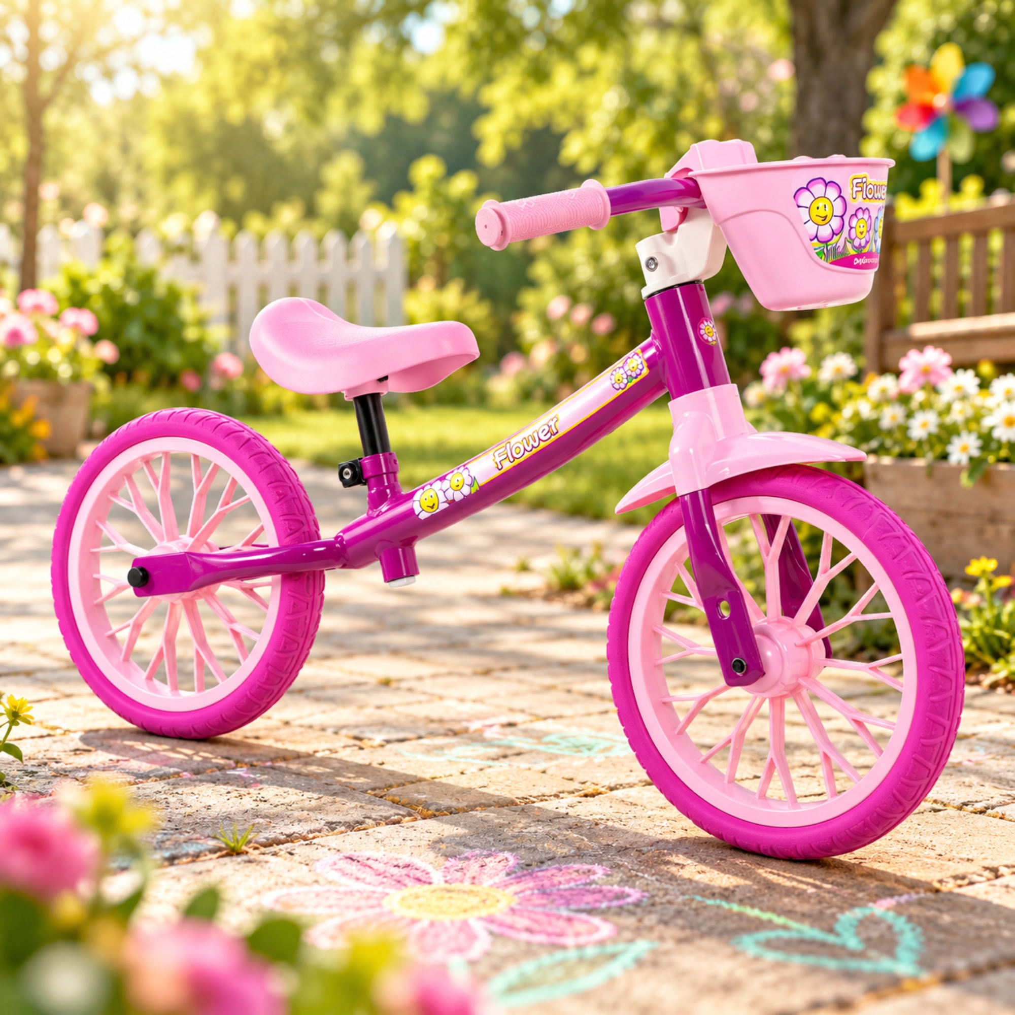 Bicicleta Balance Bike Flower Nathor - 108061000001