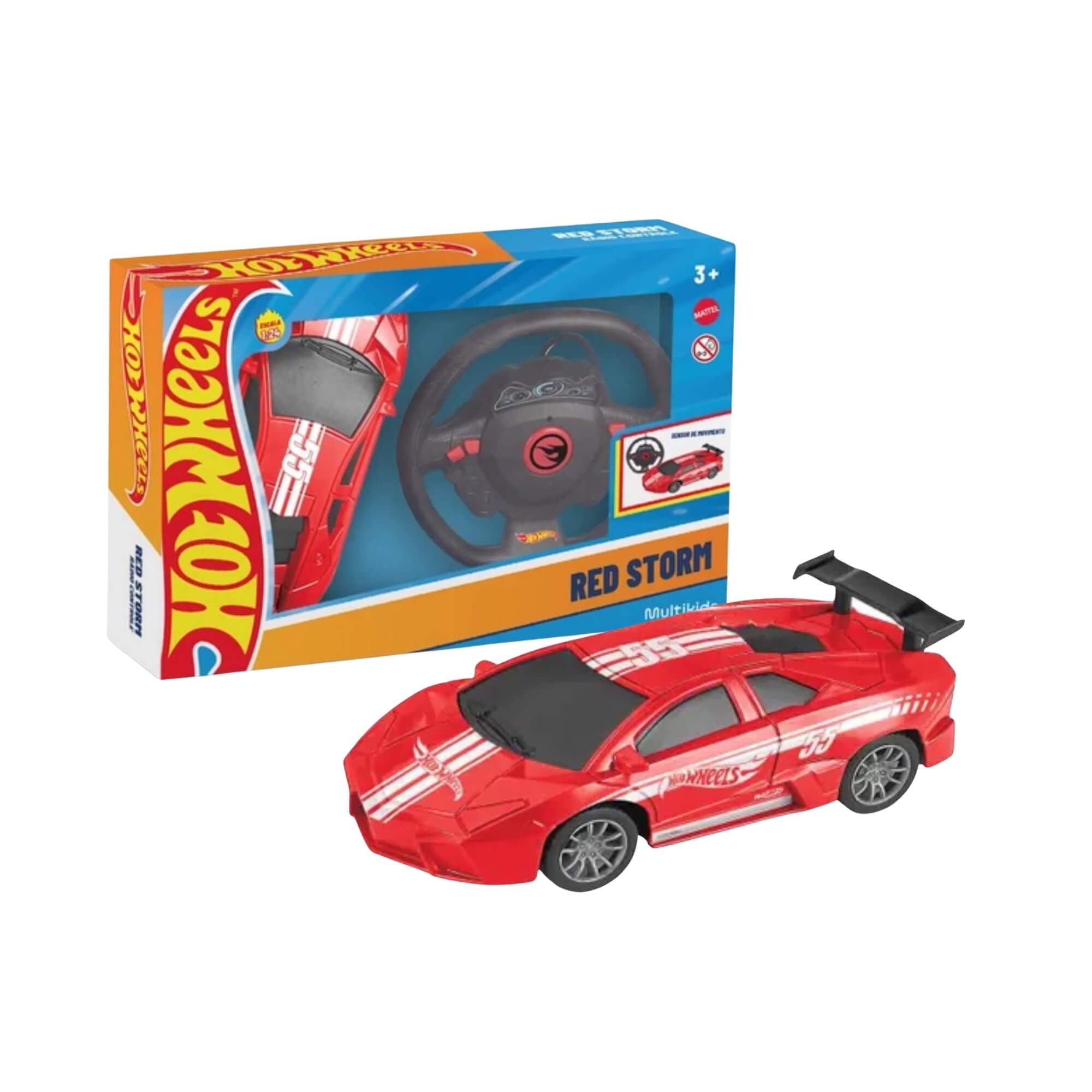 Kit Carrinho Hot Wheels Pilhas Elgin para Controle - Carrinho + Pilhas