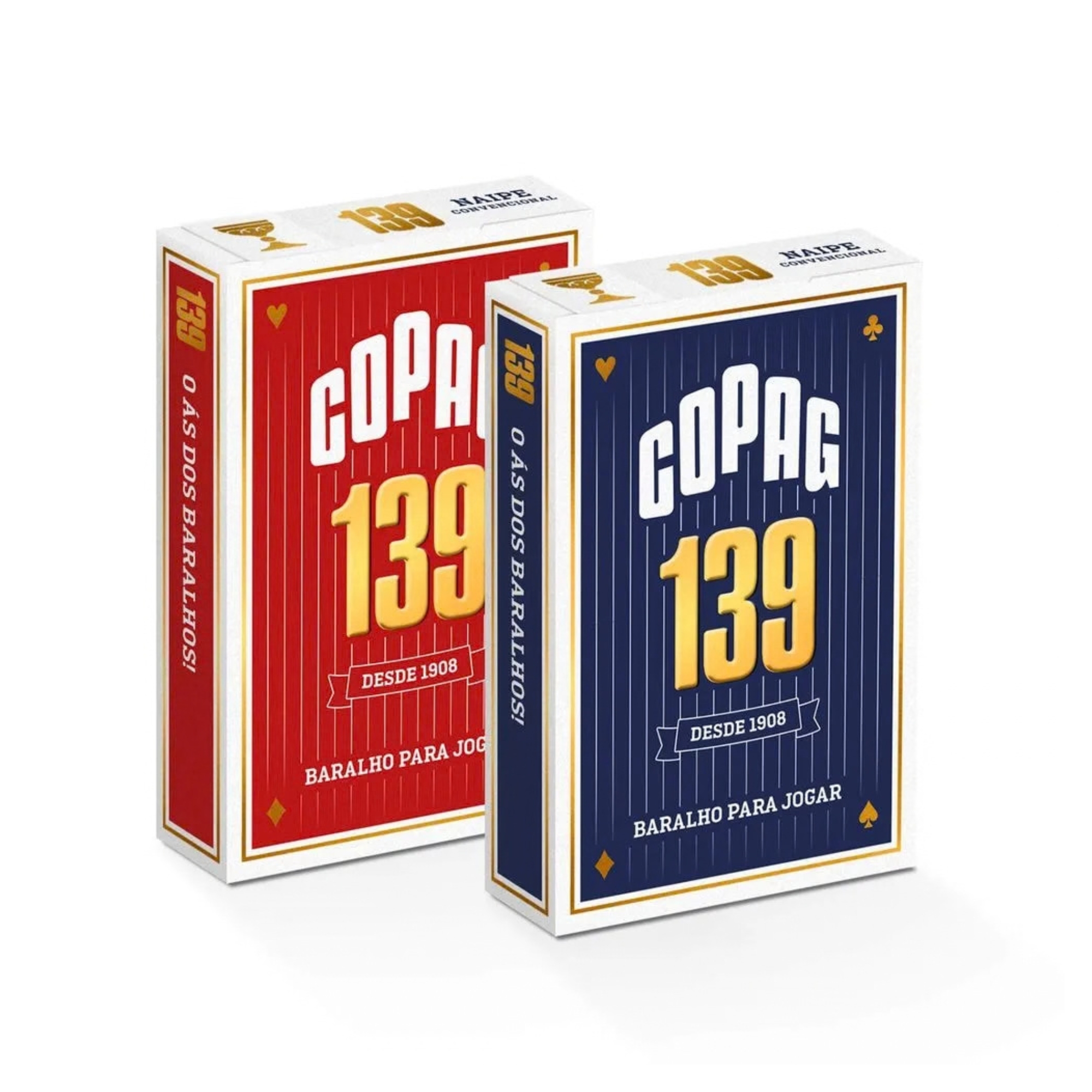 Baralho 139 Naipe Convencional 55 Cartas Sortido e Unitário Copag - 91016 CARTUCHO