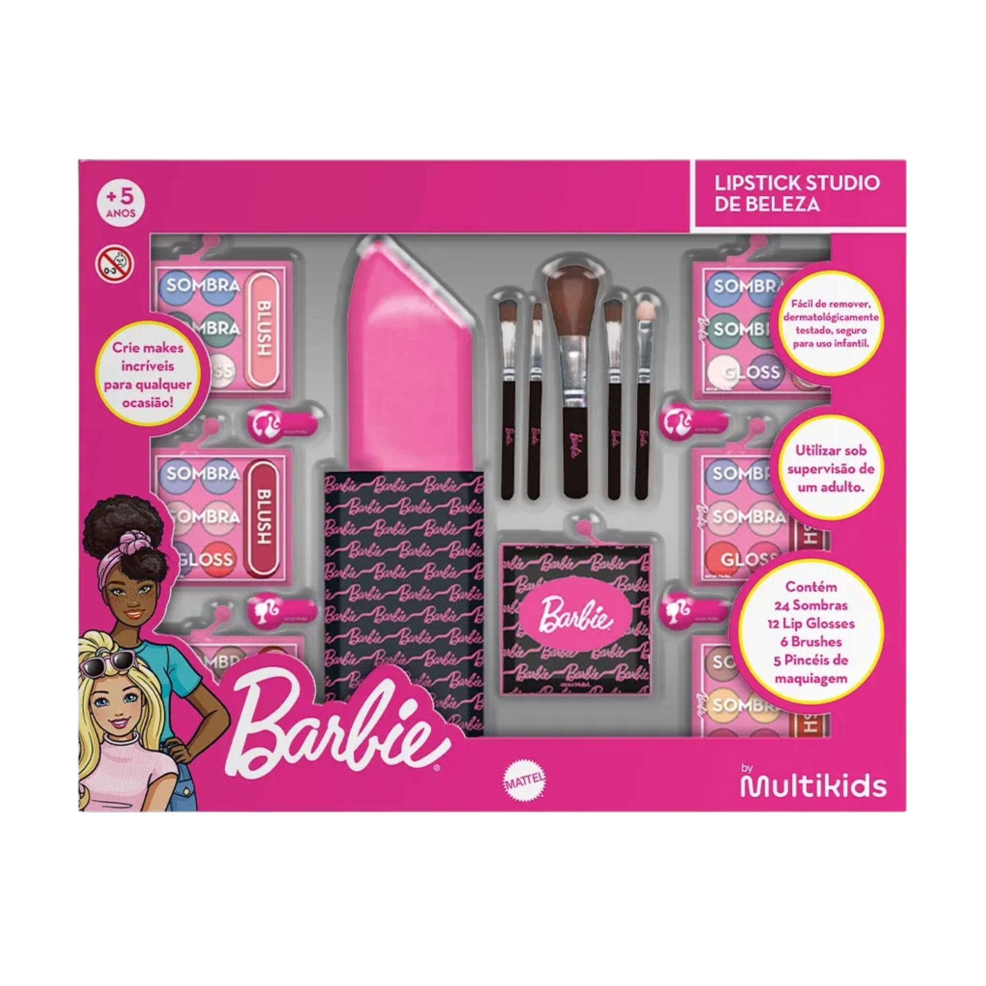Lipstick Studio de Beleza da Barbie +5 anos Multikids - BR2595