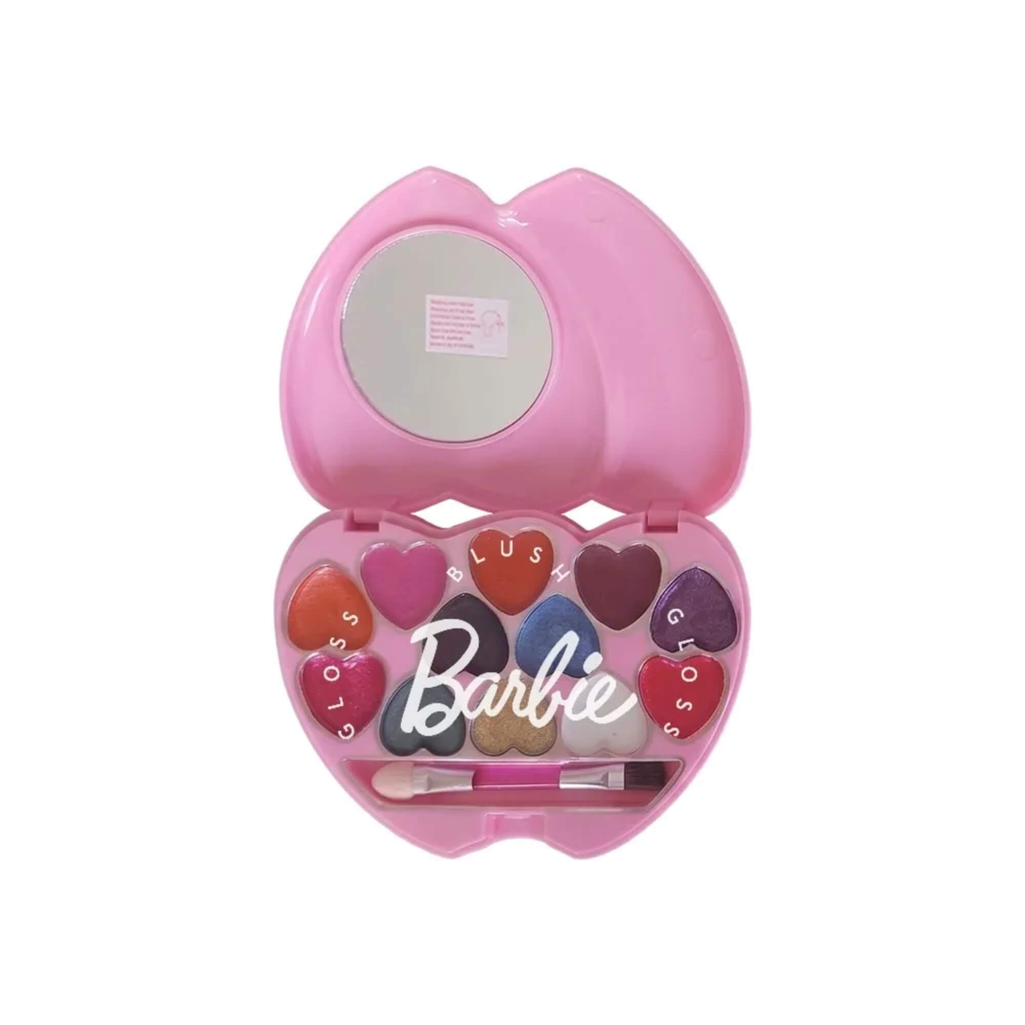 Paleta de Maquiagem Sweet Heart Barbie Sortida e Unitária Multikids - BR2590