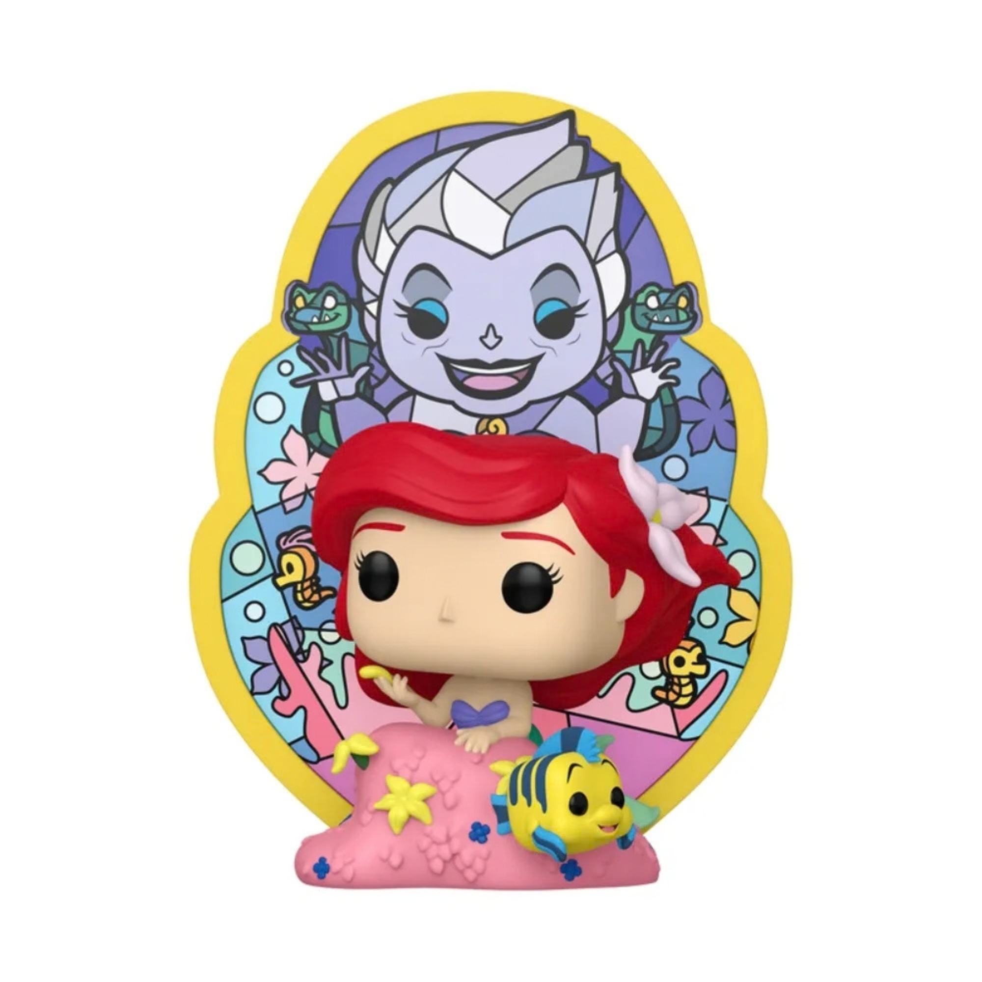 Boneco Funko Pop! Deluxe Disney Princesas - Ariel Com Vitral Candide - 12810