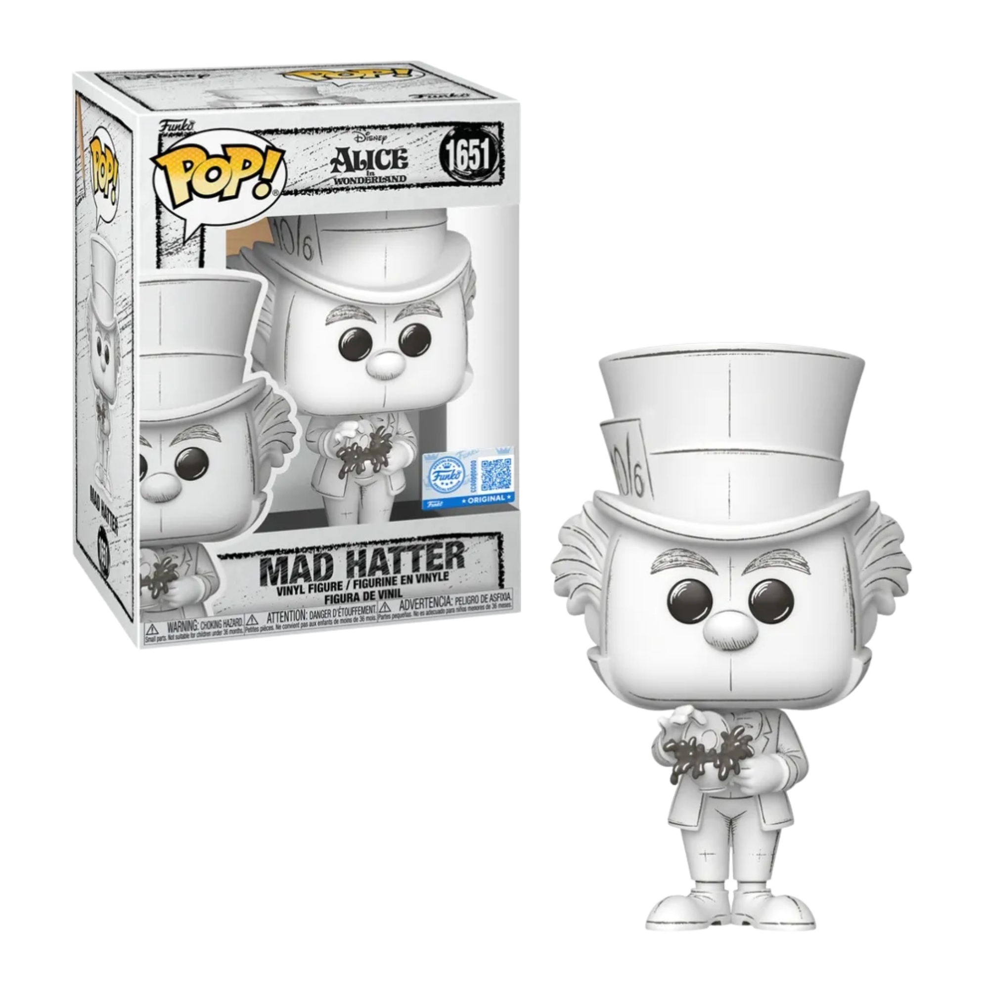 Boneco Funko Pop! Exclusivo Disney Esboços - Chapeleiro Maluco Candide - 12439