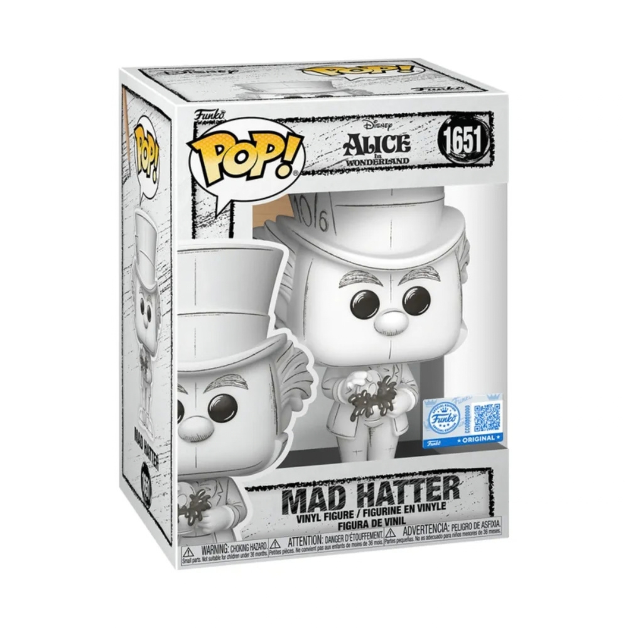 Boneco Funko Pop! Exclusivo Disney Esboços - Chapeleiro Maluco Candide - 12439