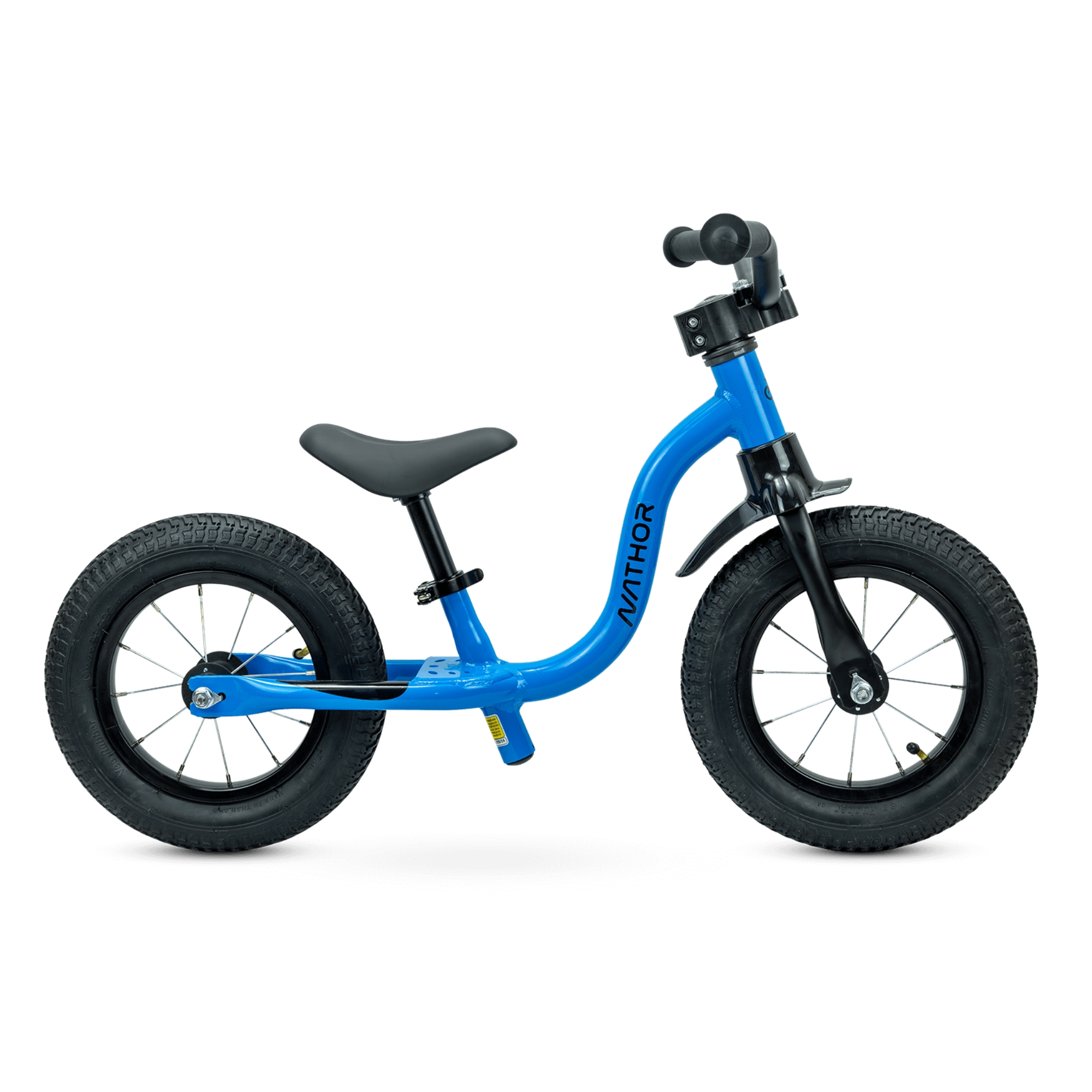 Kit Bicicleta Balance 12 Raiada Azul + Capacete Infantil Azul - Nathor