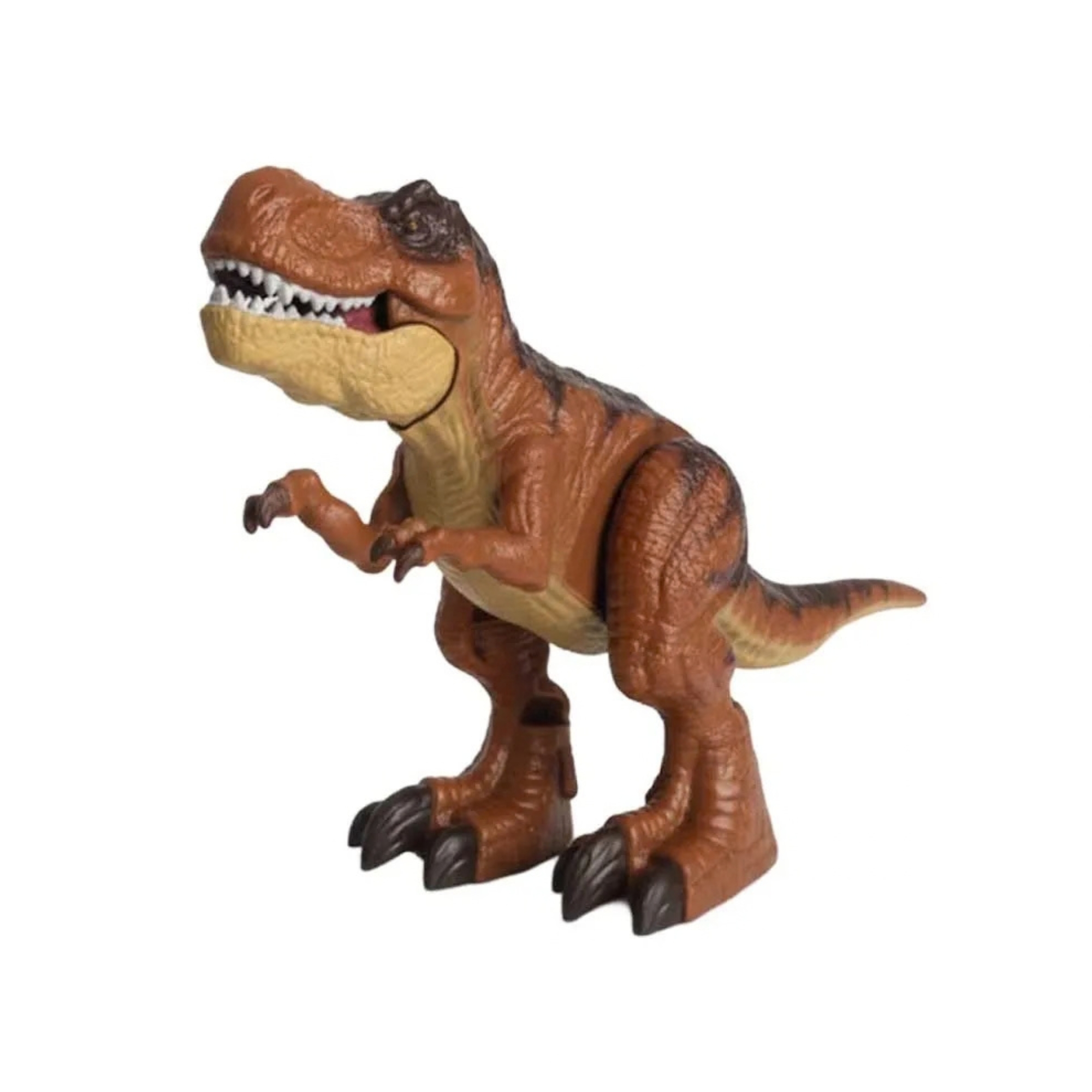 Boneco Dinossauro Interativo Jurassic Fun Tinirexy Marrom Multikids - BR2679