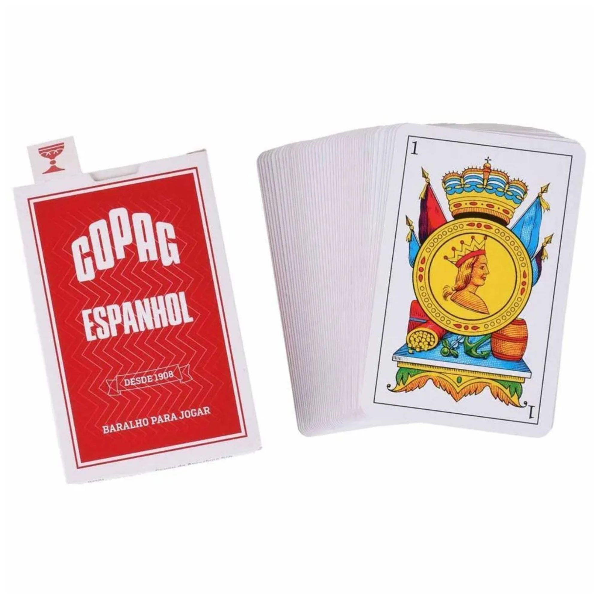 Baralho Espanhol Naipe Convencional 50 cartas Sortido e Unitário Copag - 91912 CARTUCHO