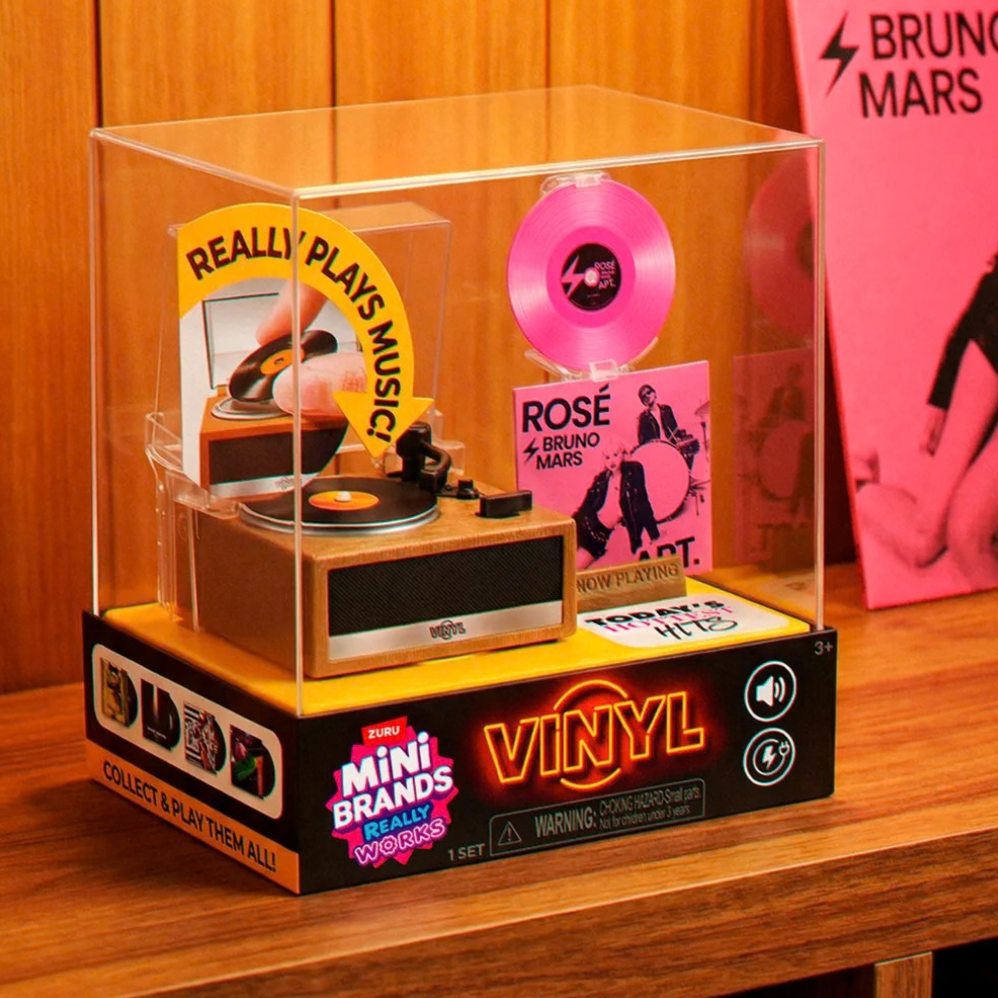 Playset Toca-Discos Mini Brands Really Works Vinyl Candide - 77030